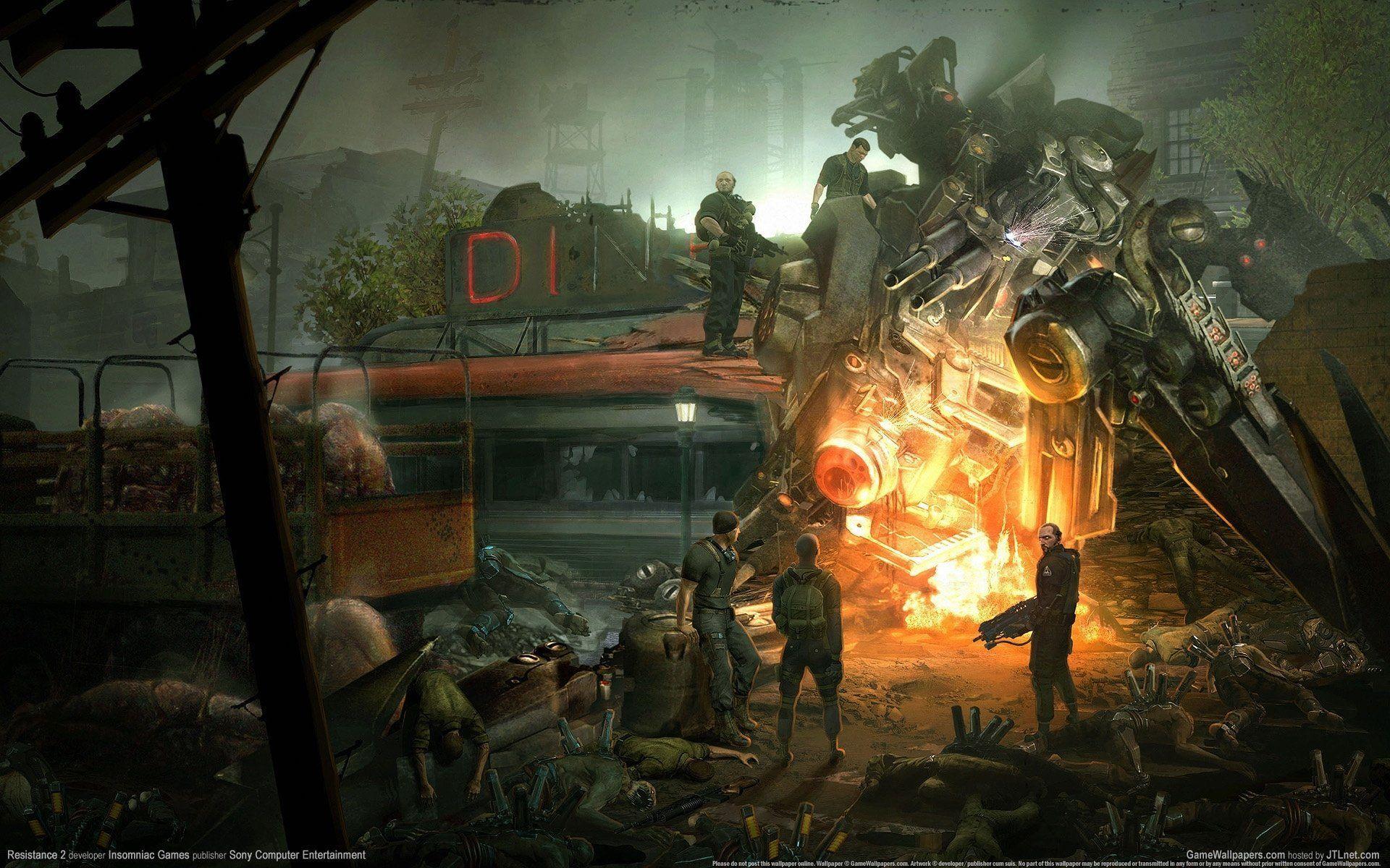 1920x1200 Video Game Resistance: Fall Of Man Resistance Wallpaper