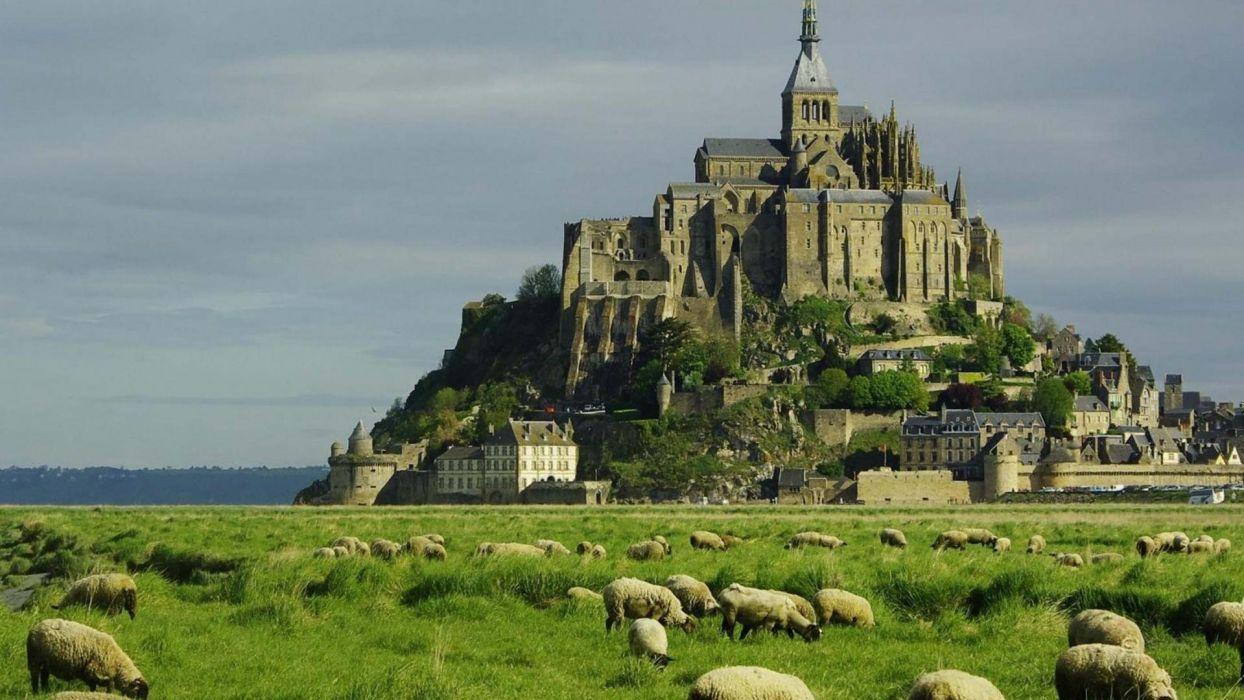 1244x700 Le Mont Saint Michel Castle French France Saint Michel Monastery
