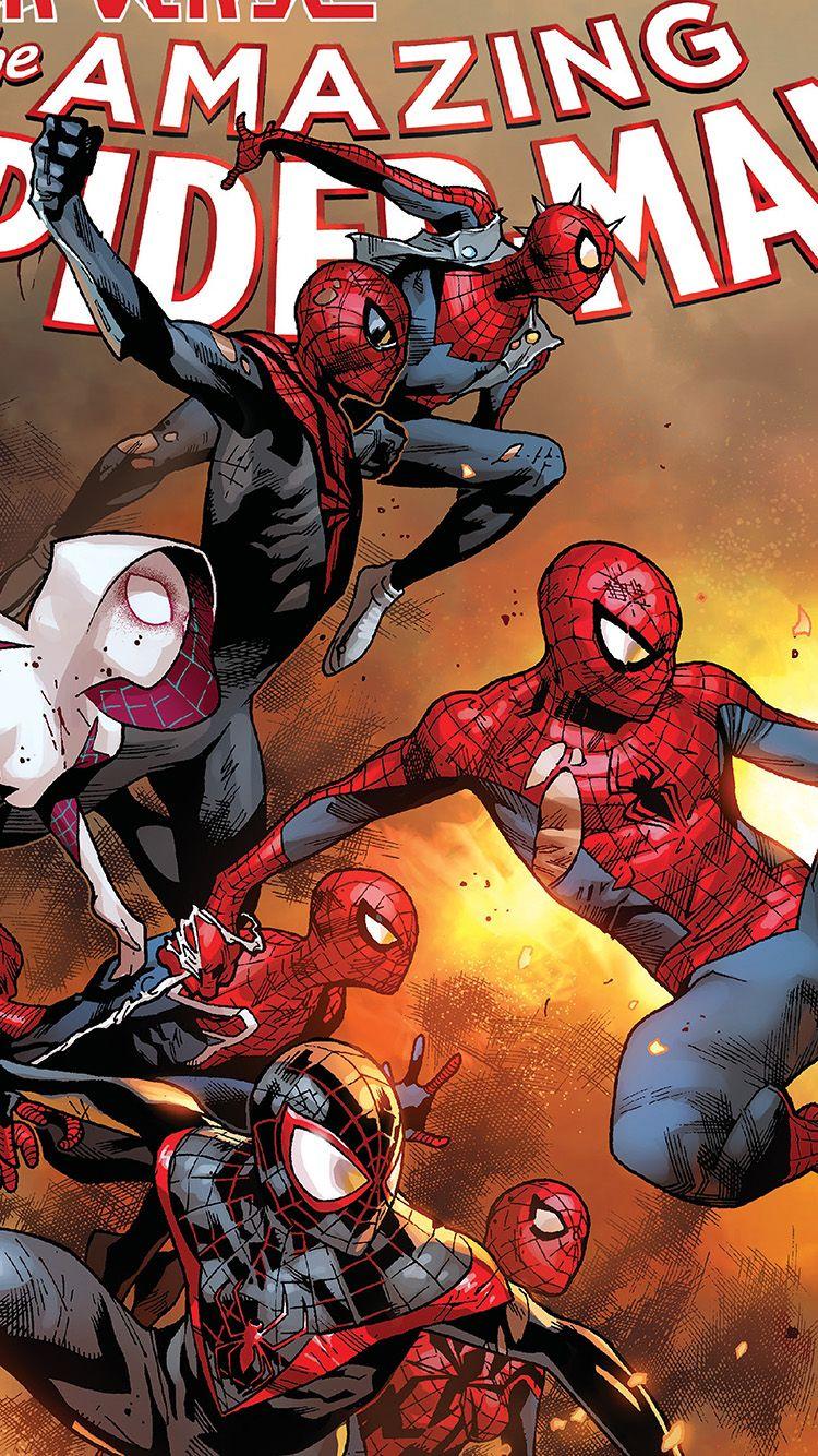 750x1334 iPhone 6 Wallpaper spiderman marvel art hero film anime