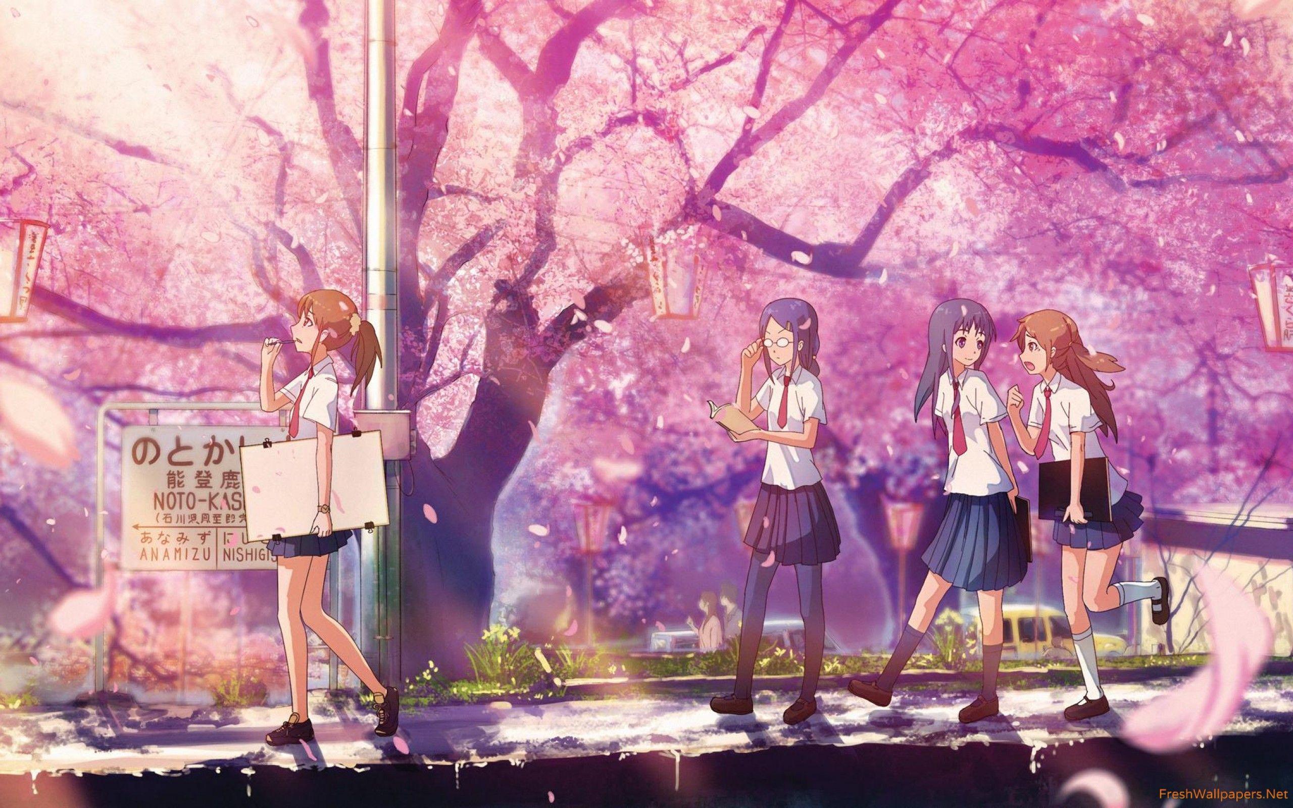 2560x1600 Anime Sakura Tree Drawing .itl.cat