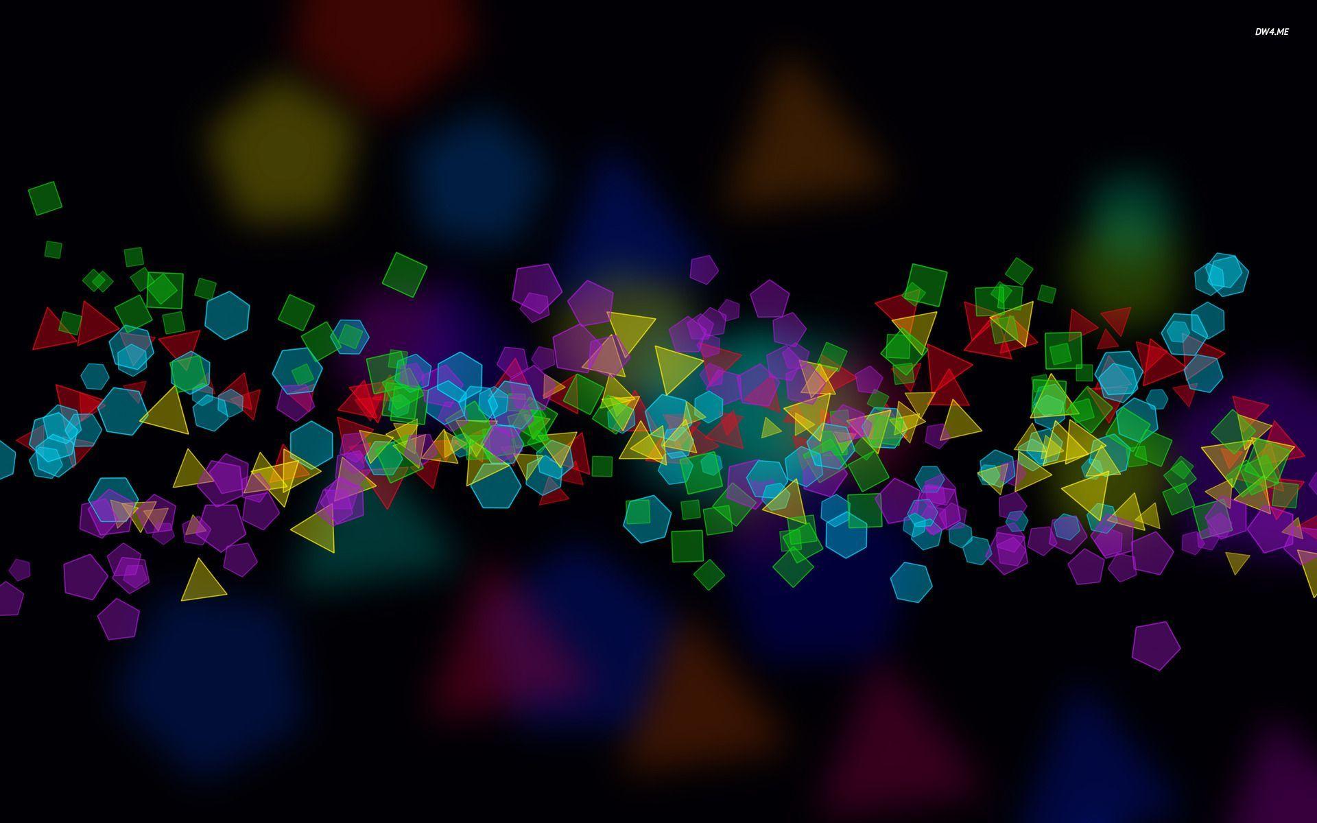 1920x1200 Colorful Polygon Gems Wallpaper