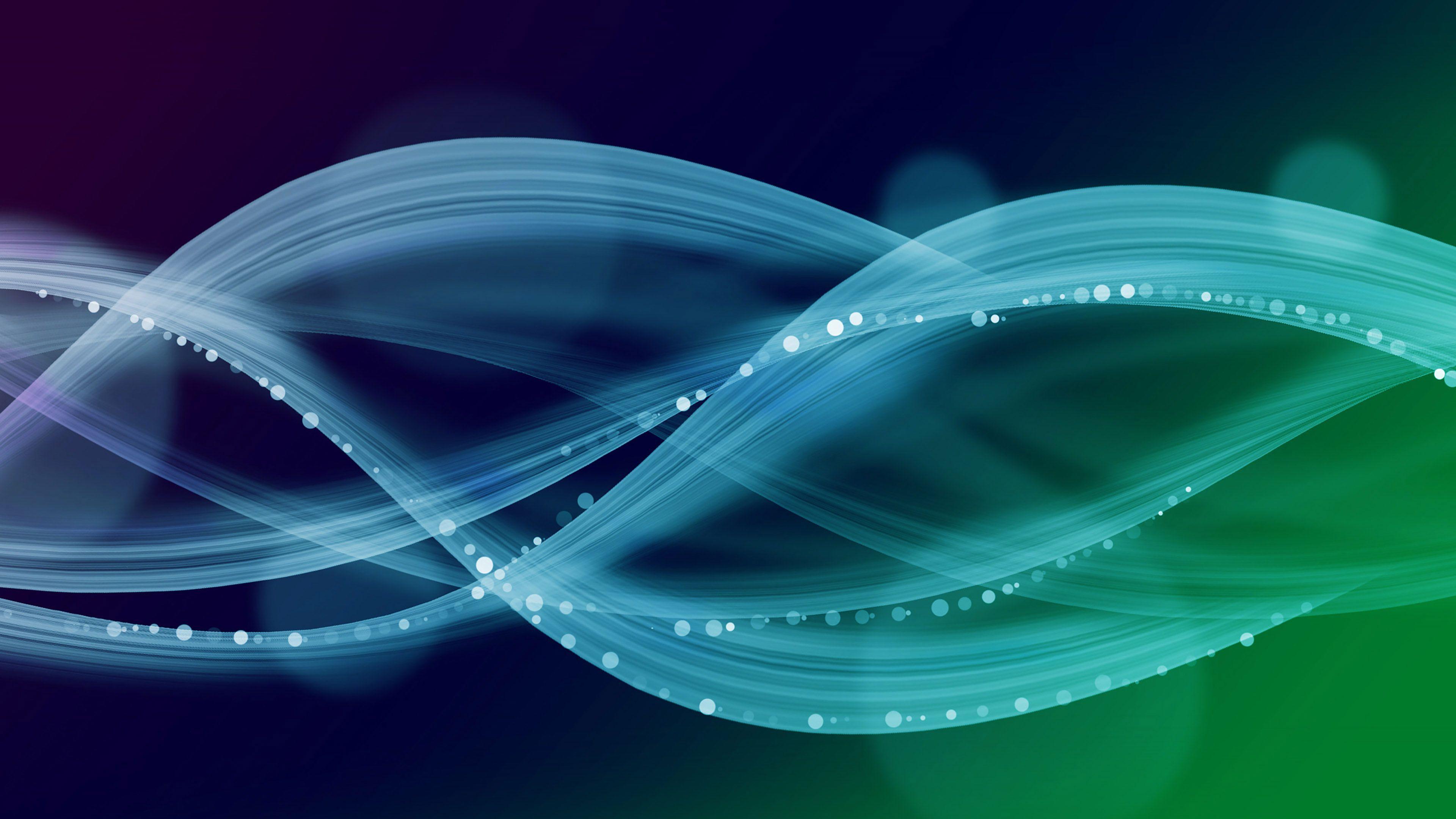 3840x2160 Glowing Waves Abstract Hipster Nice Patterns