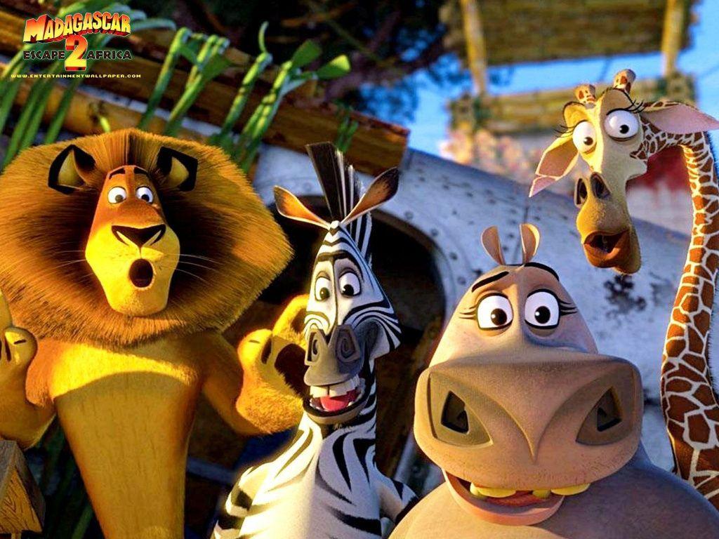 1024x768 MADAGASCAR 2 : summary of the movie. Walt disney movies, Cartoon