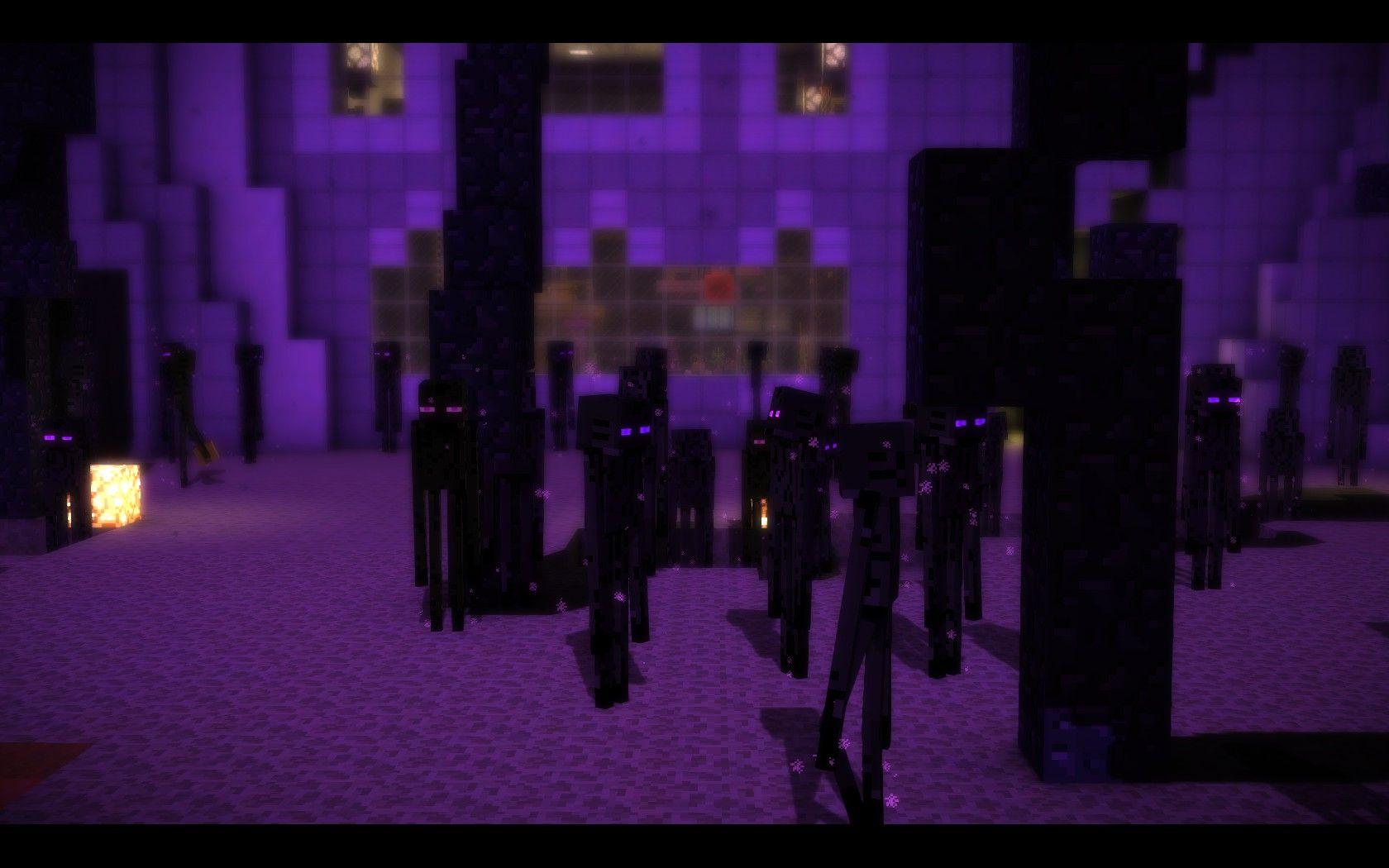 1680x1050 Minecraft Story Mode S1 Endermen Minecraft Story Mode