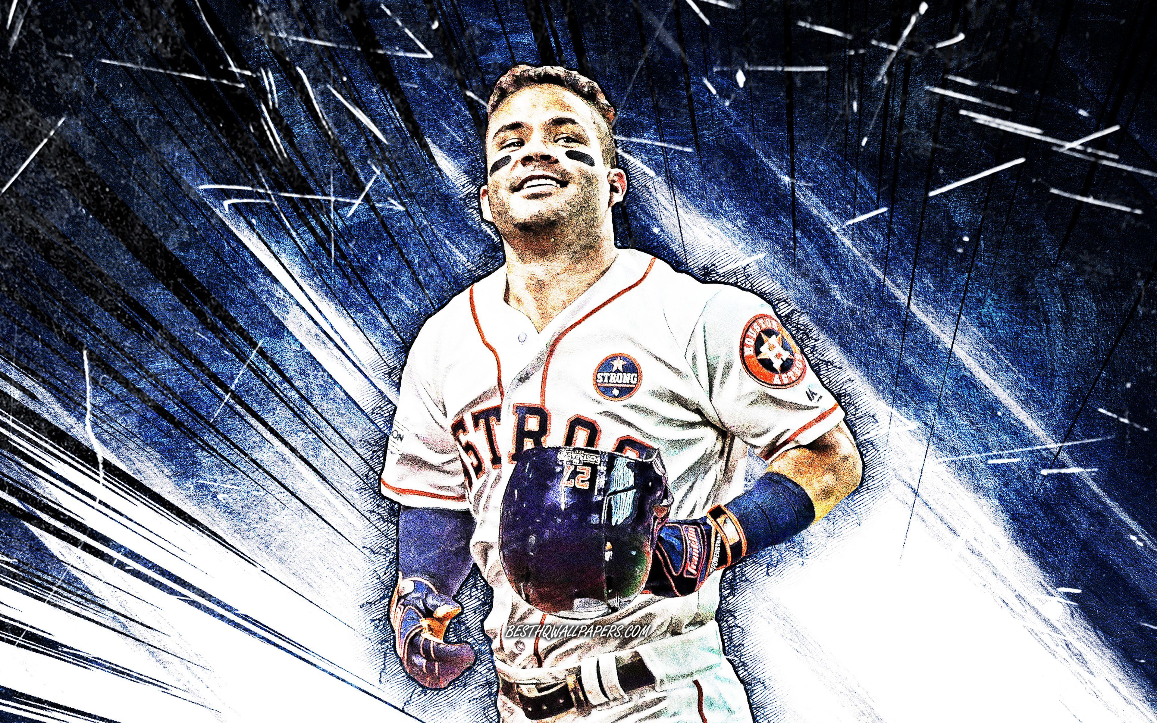 MLB Houston Astros  Jose Altuve 15 Wall Poster 22375 x 34 Framed   Walmartcom