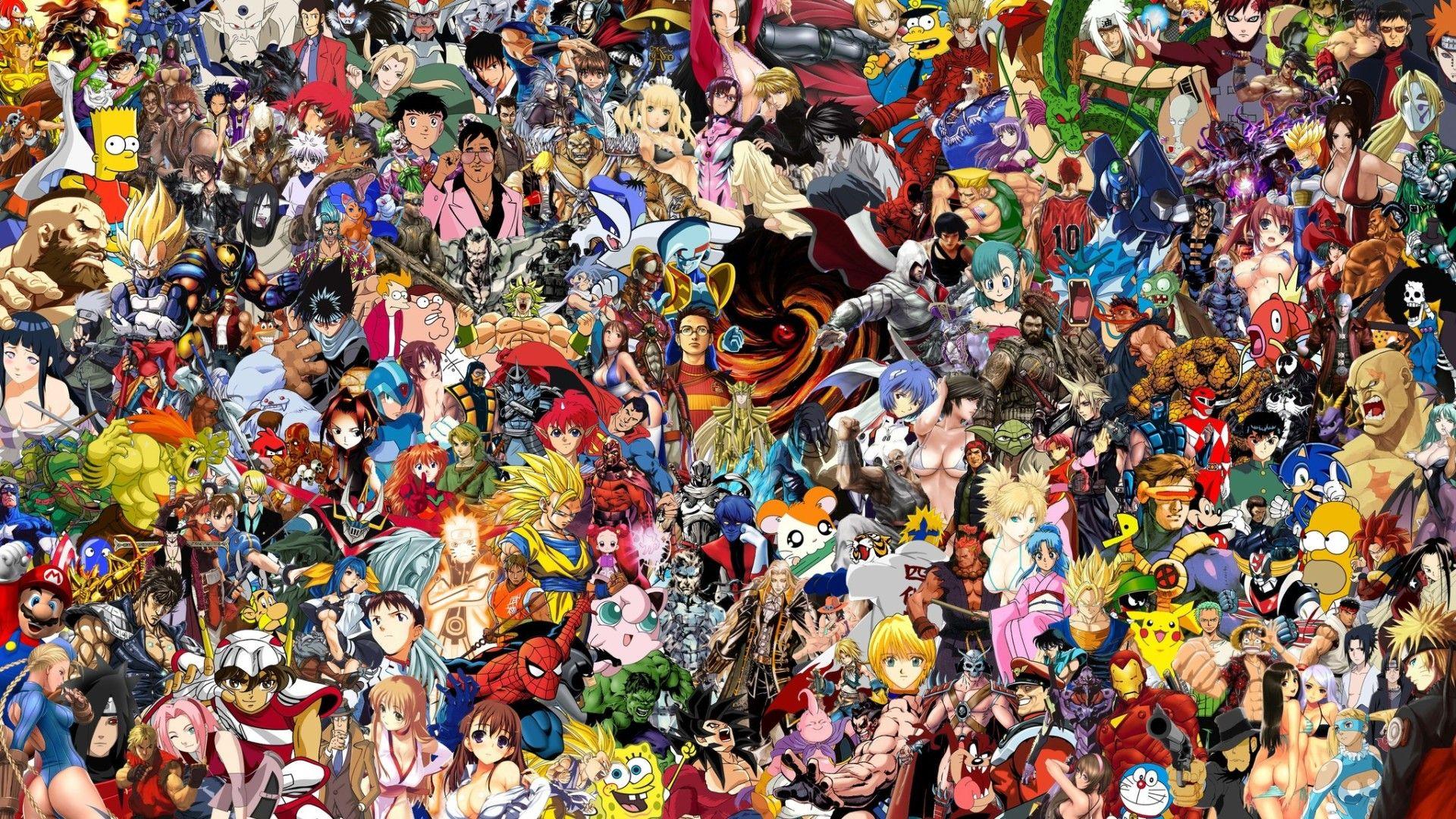 Anime Mashup Wallpapers Top Free Anime Mashup Backgrounds Wallpaperaccess