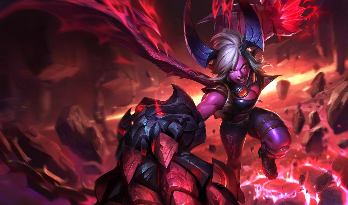 1215x717 Demon Vi Skin of Legends Wallpaper