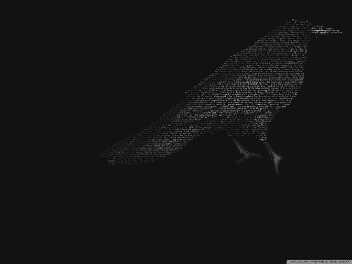 1440x1080 Raven Dark Hình nền HD