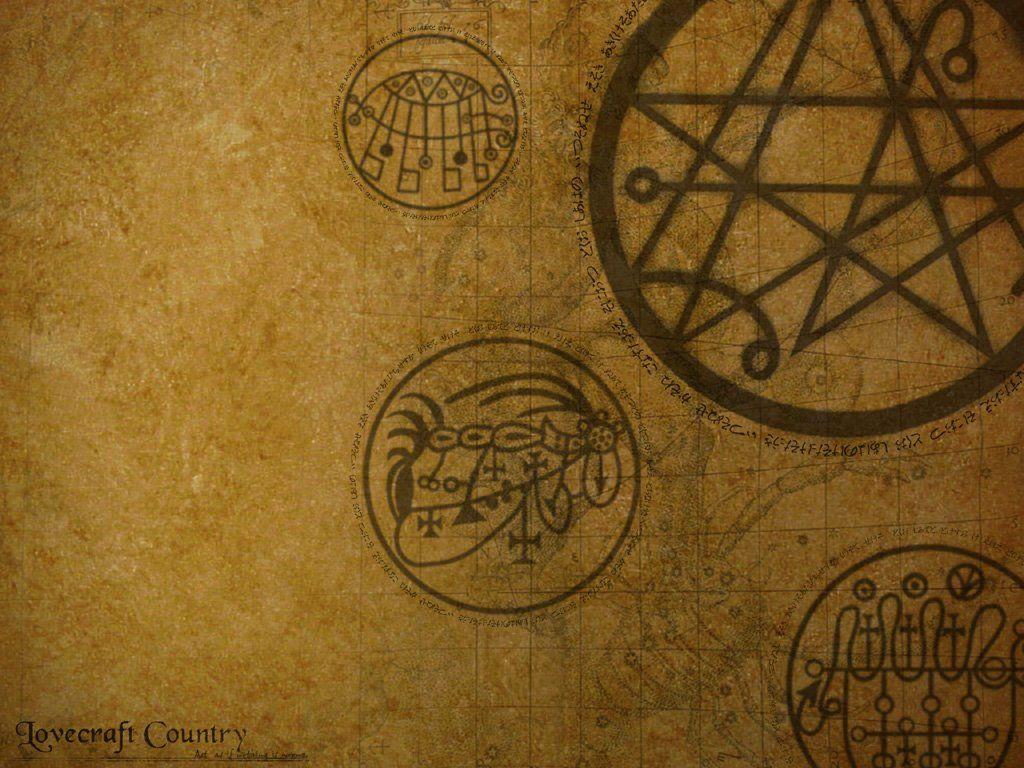 1024x768 Free download pentagram hp lovecraft the simon necronomicon sign