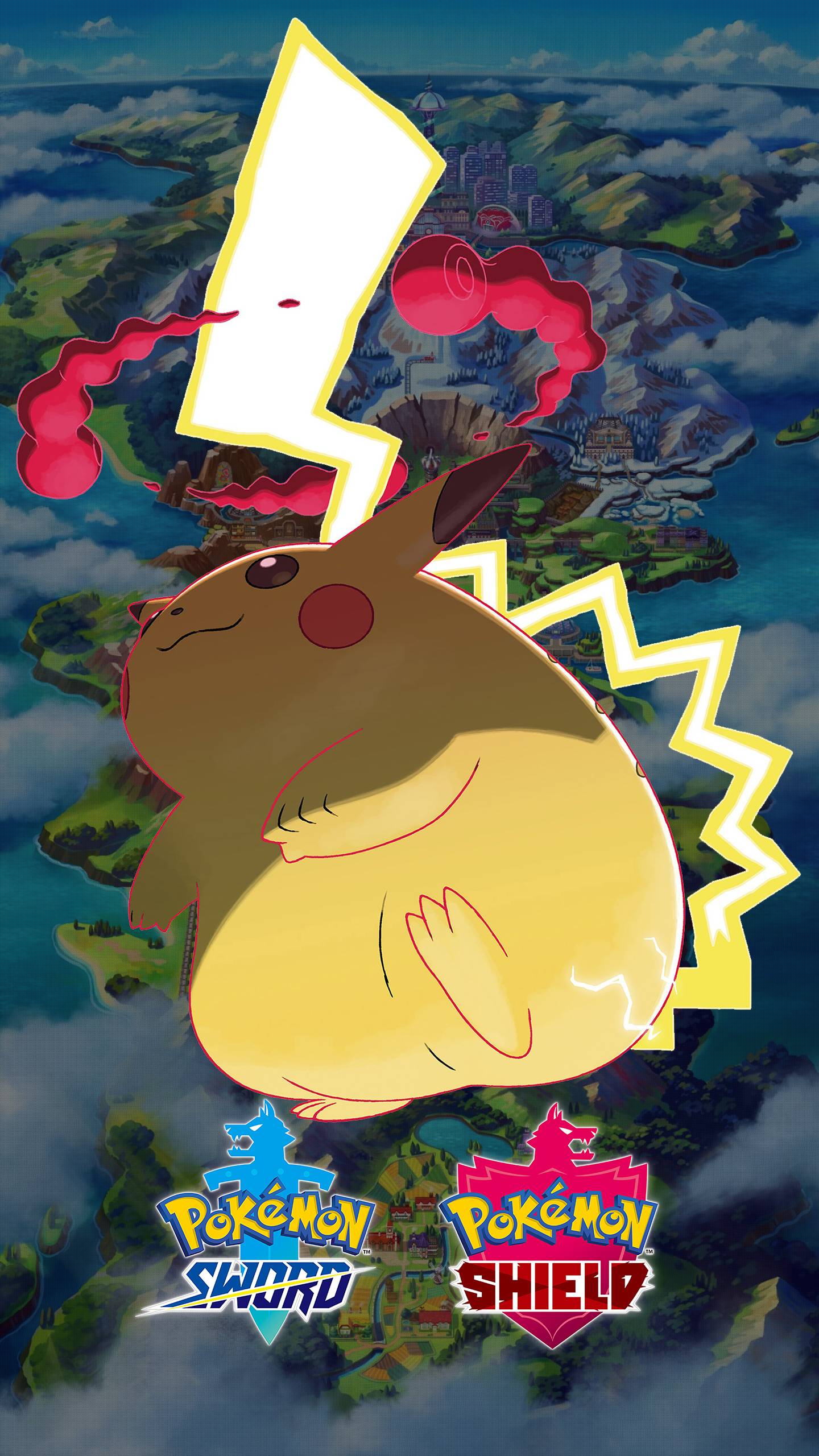 1440x2560 Pokemon Sword and Shield Gigantamax Pikachu Wallpaper