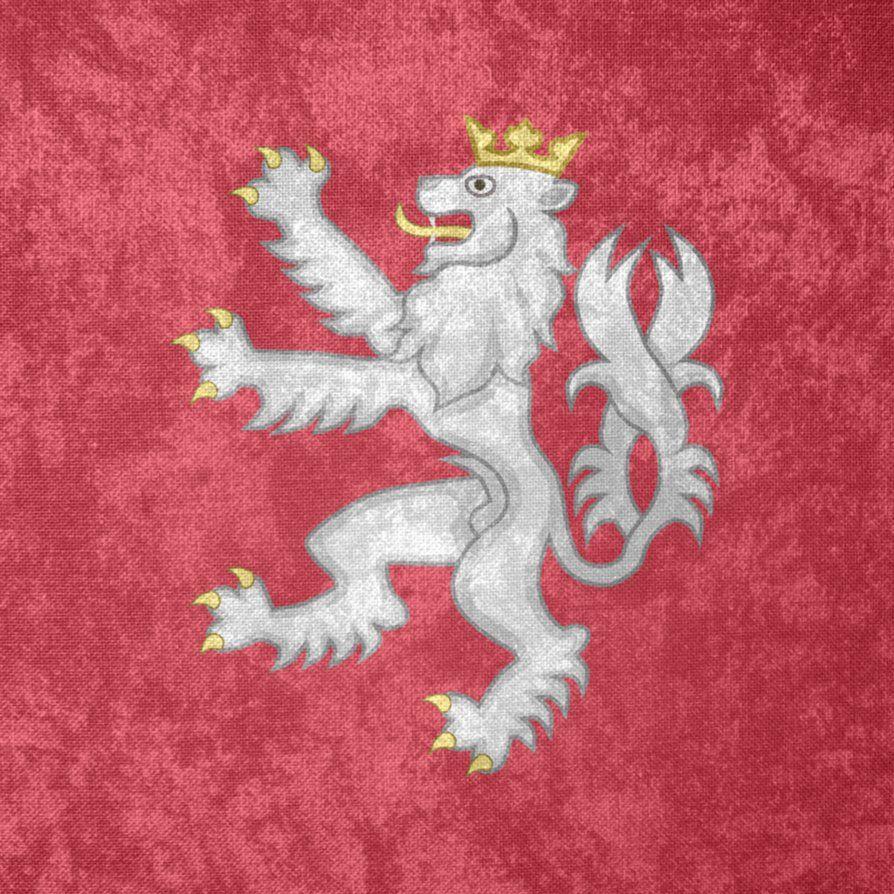 894x894 Kingdom of Bohemia CoA Grunge Flag (1198)