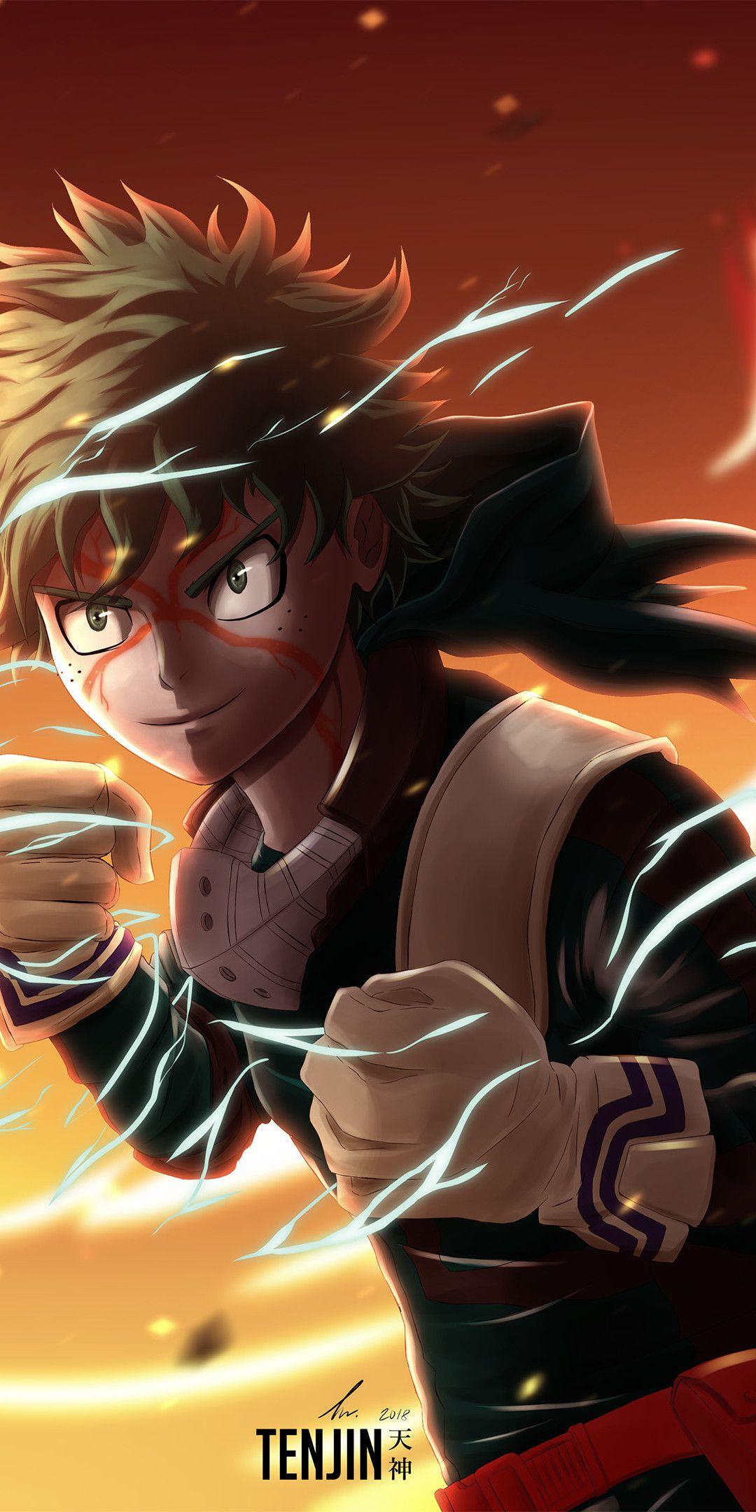 1080x2160 My Hero Academia Izuku Midoriya 4k One Plus 5T, Honor 7x