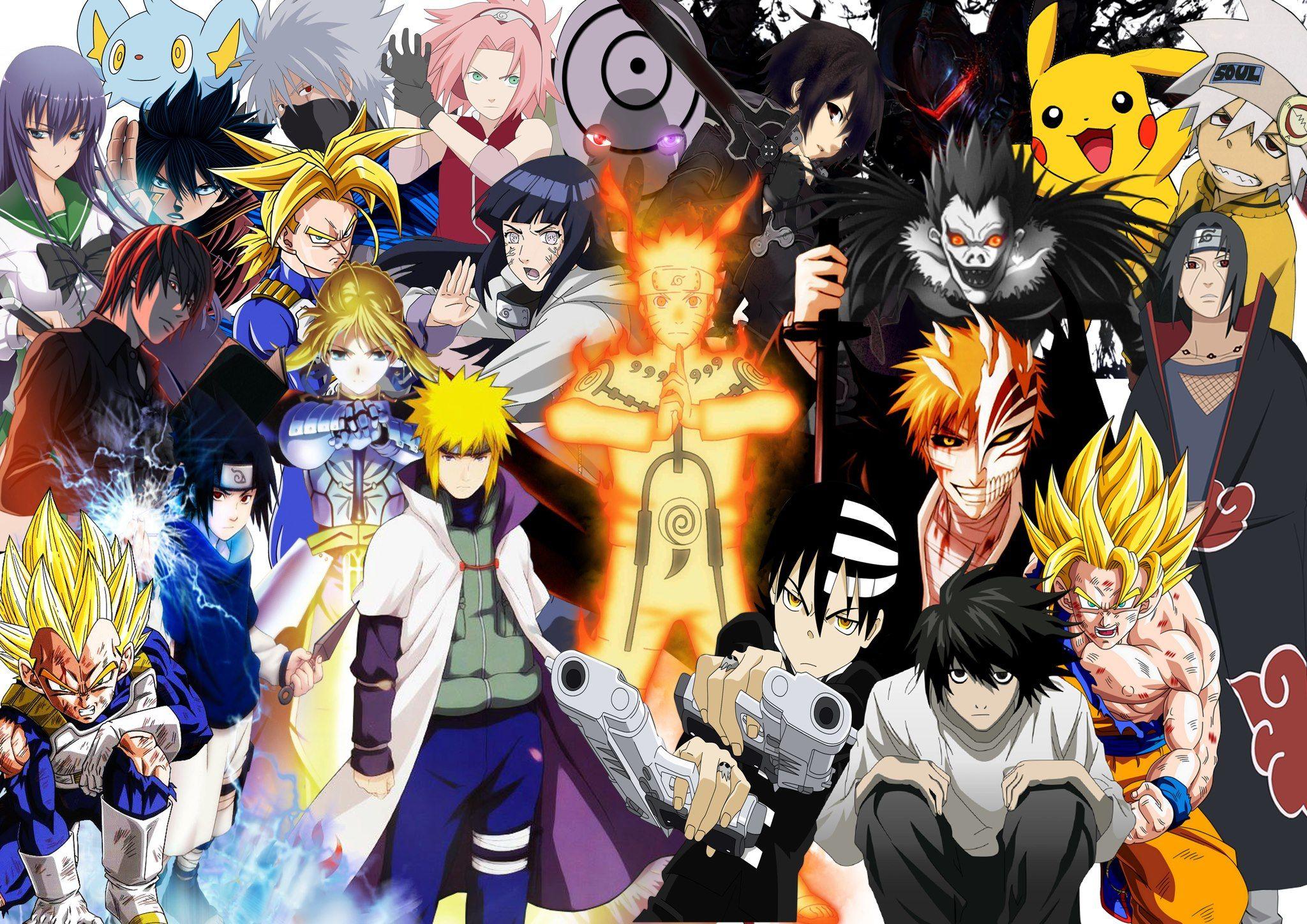 Anime Collage 1920x1080 Wallpapers Wallpaper Cave A6f