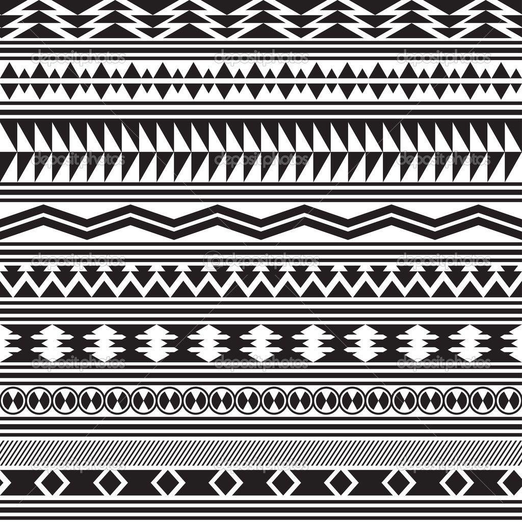 aztec print wallpaper black and white
