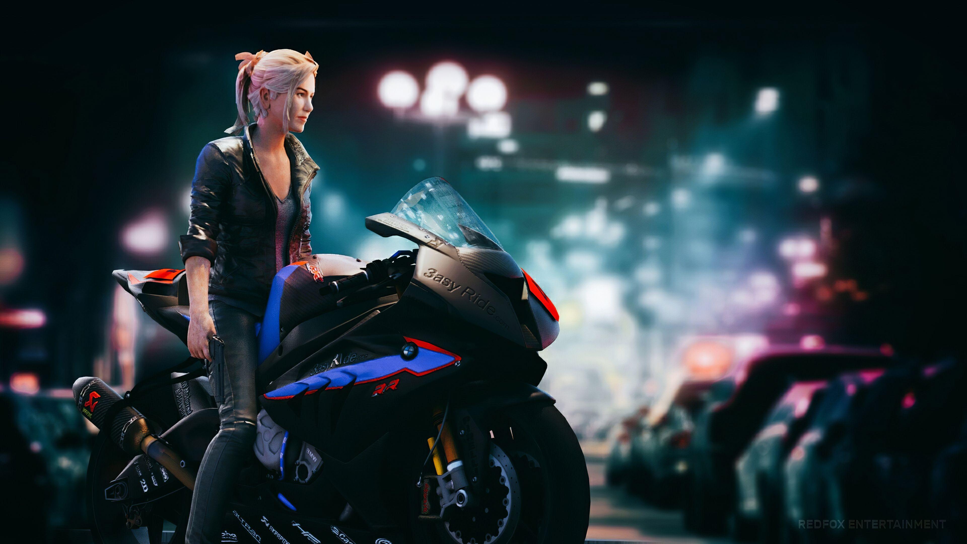 3840x2160 Superbike Girl, HD Artist, 4k Wallpaper, Image, Background, Photo and Picture