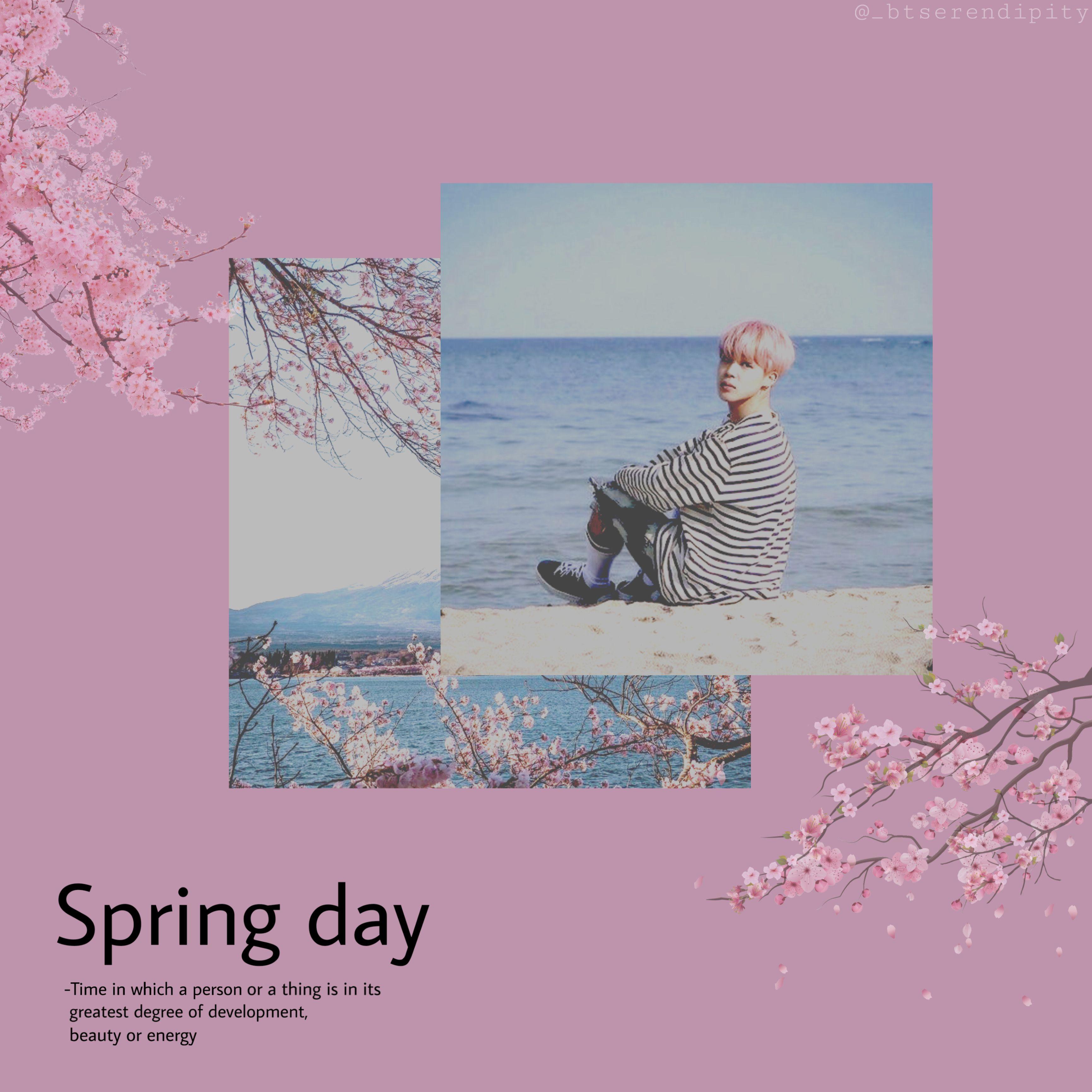 3464x3464 jimin cherryblossom bts pink Image