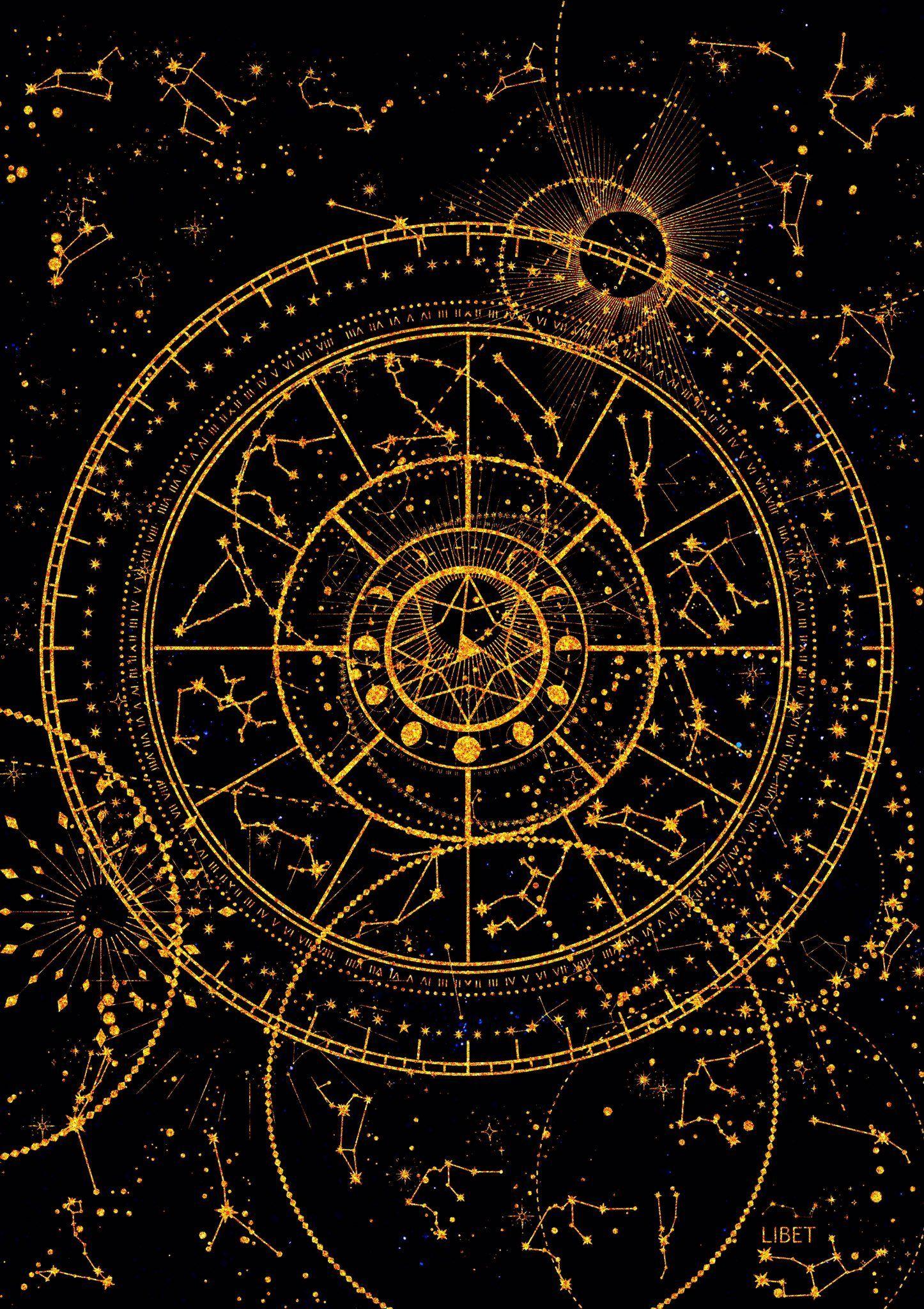 1446x2048 L͙i͙b͙e͙t͙ on Twitter. Magic circles, Astrology art, Astronomy art