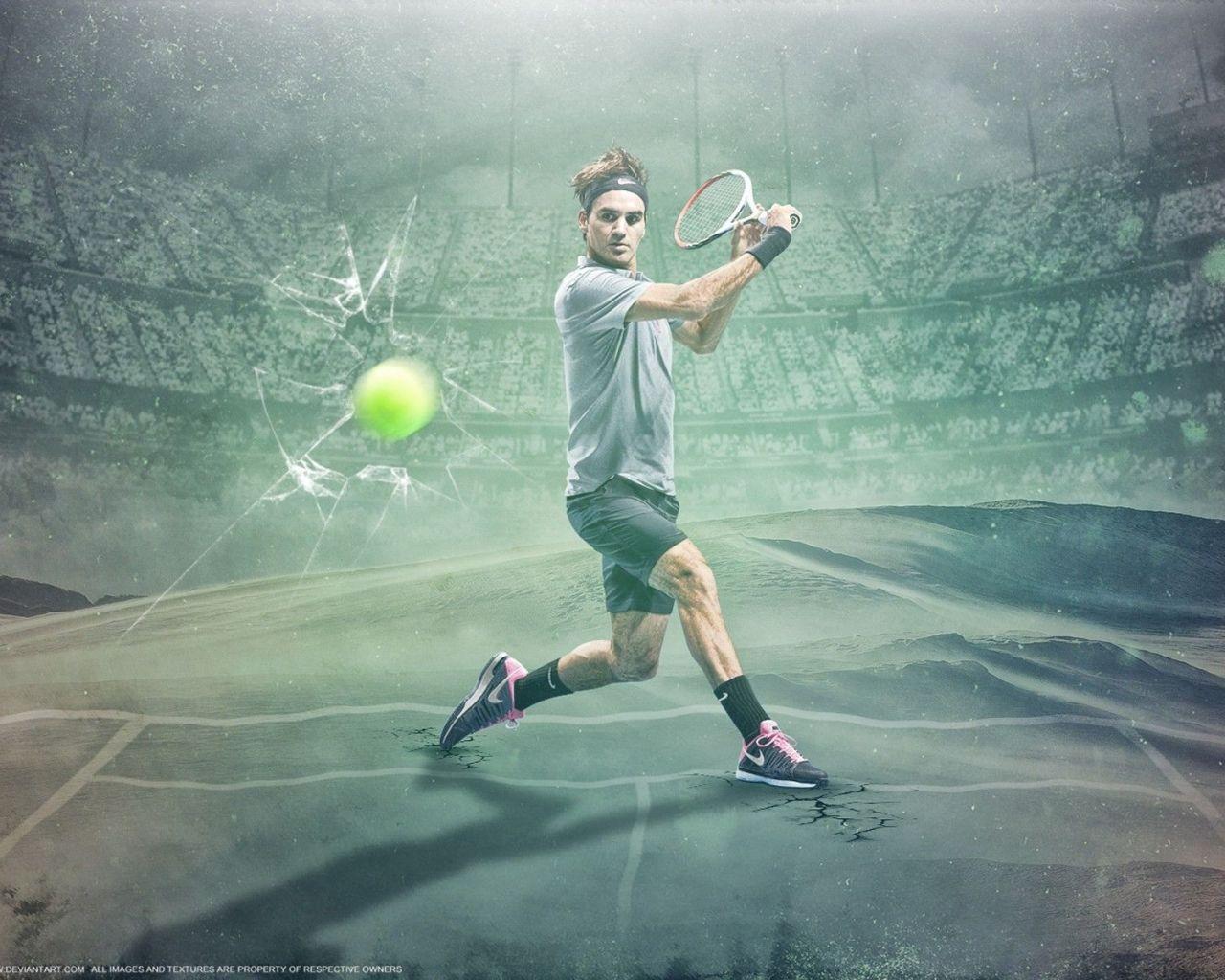 1280x1024 Free download Roger Federer Tennis Player Stylish Image wallpaper