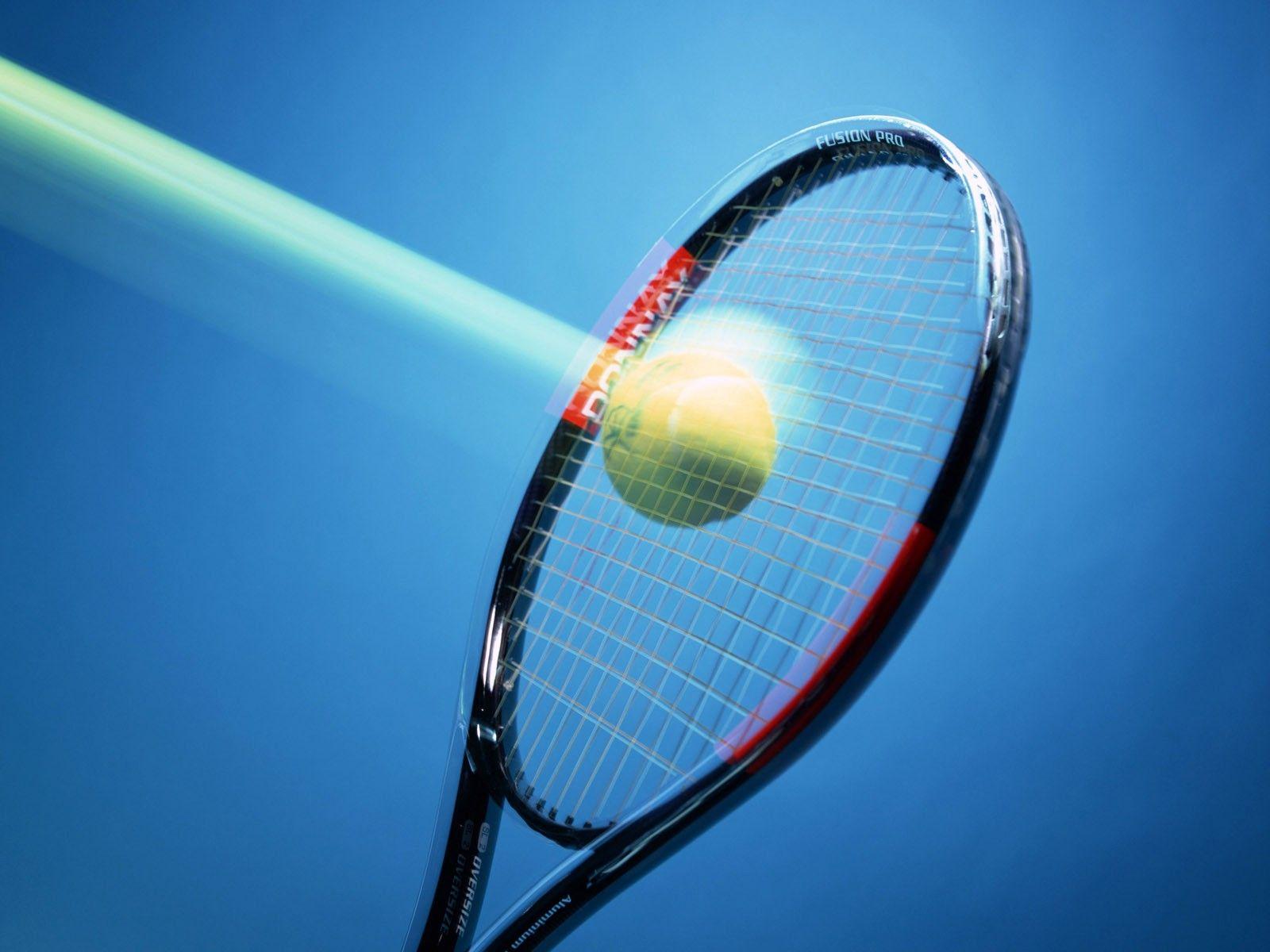 1600x1200 Tennis ball and racket Wallpaperx1200