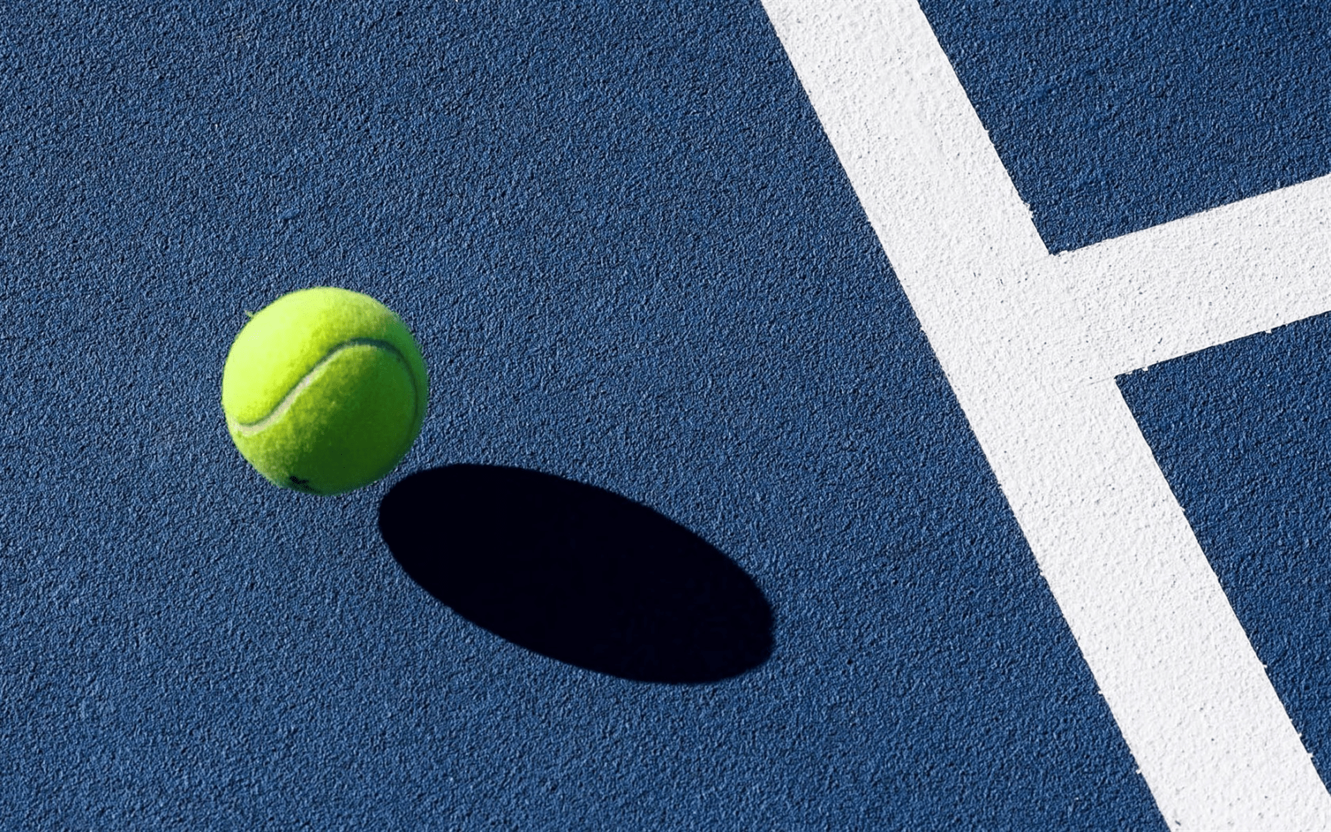 1920x1200 Download wallpaper tennis, blue tennis court, lines, sports