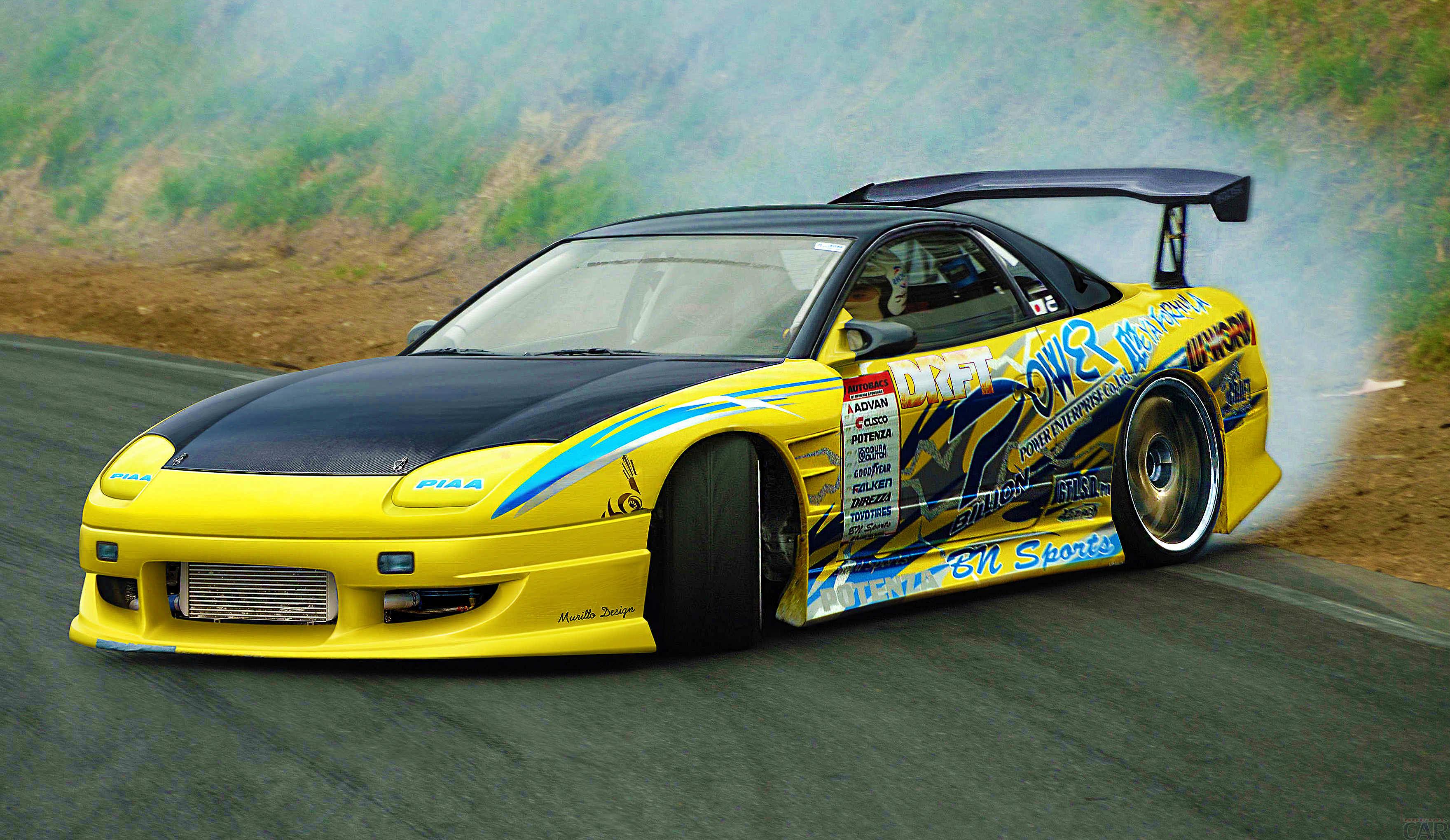 3520x2040 Lovely Mitsubishi 3000GT. Download the best widescreen background the most beautiful cars in the world