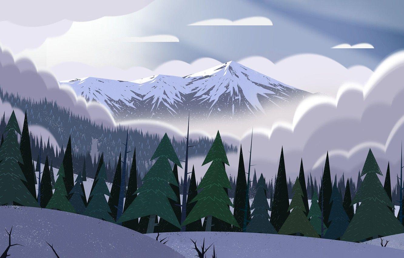 Cartoon Mountain Wallpapers - Top Free Cartoon Mountain Backgrounds - WallpaperAccess