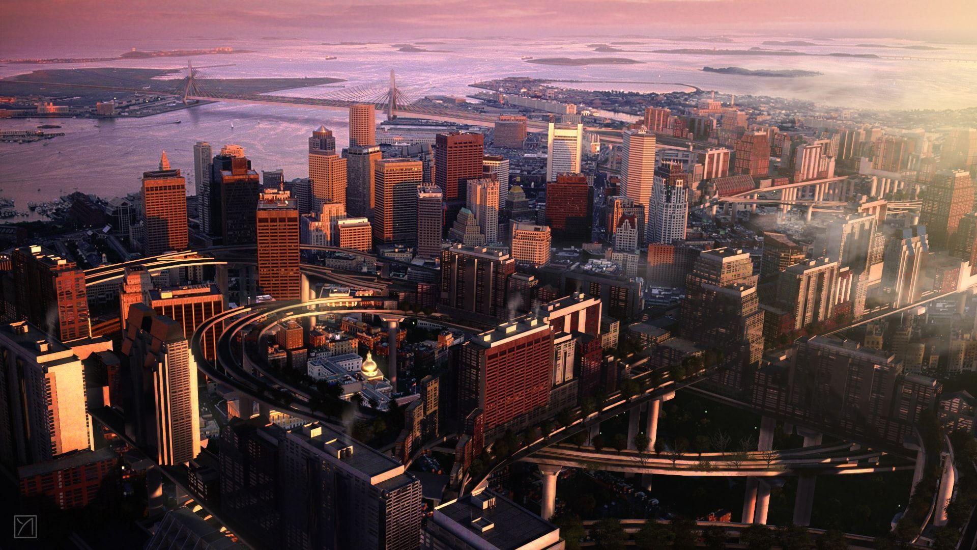 1920x1080 Boston wallpaper x. Boston wallpaper, Skyline image, City wallpaper