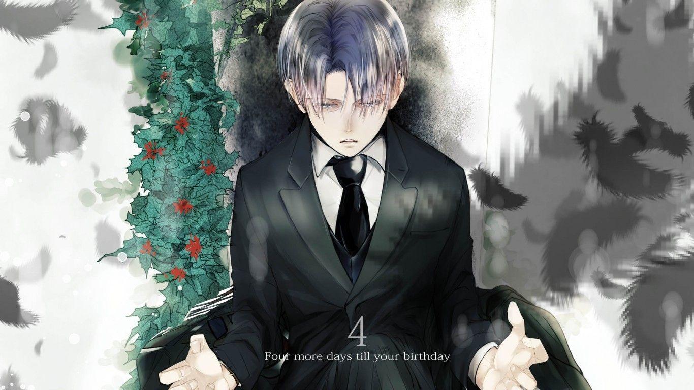 1366x768 Download 1366x768 Levi Ackerman, Suit, Shingeki No Kyojin, Closed
