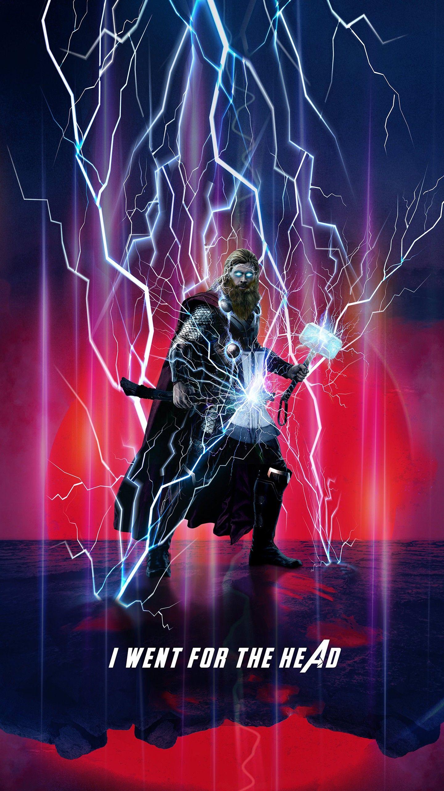 1440x2560 Thor in Avengers Endgame Wallpaper
