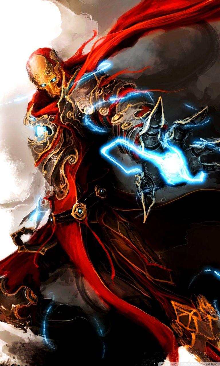 768x1280 Iron Man & Thor Ultra HD Desktop Background Wallpaper for 4K UHD