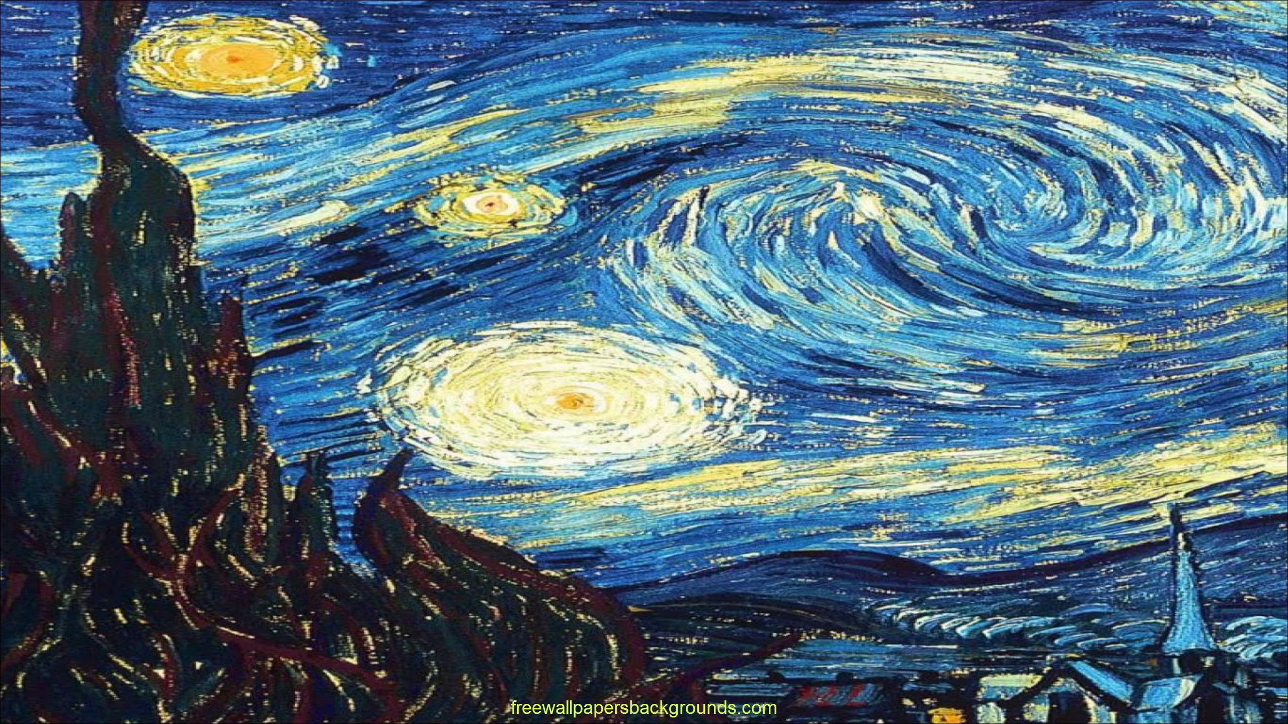 2560x1440 Van Gogh iPhone Wallpaper