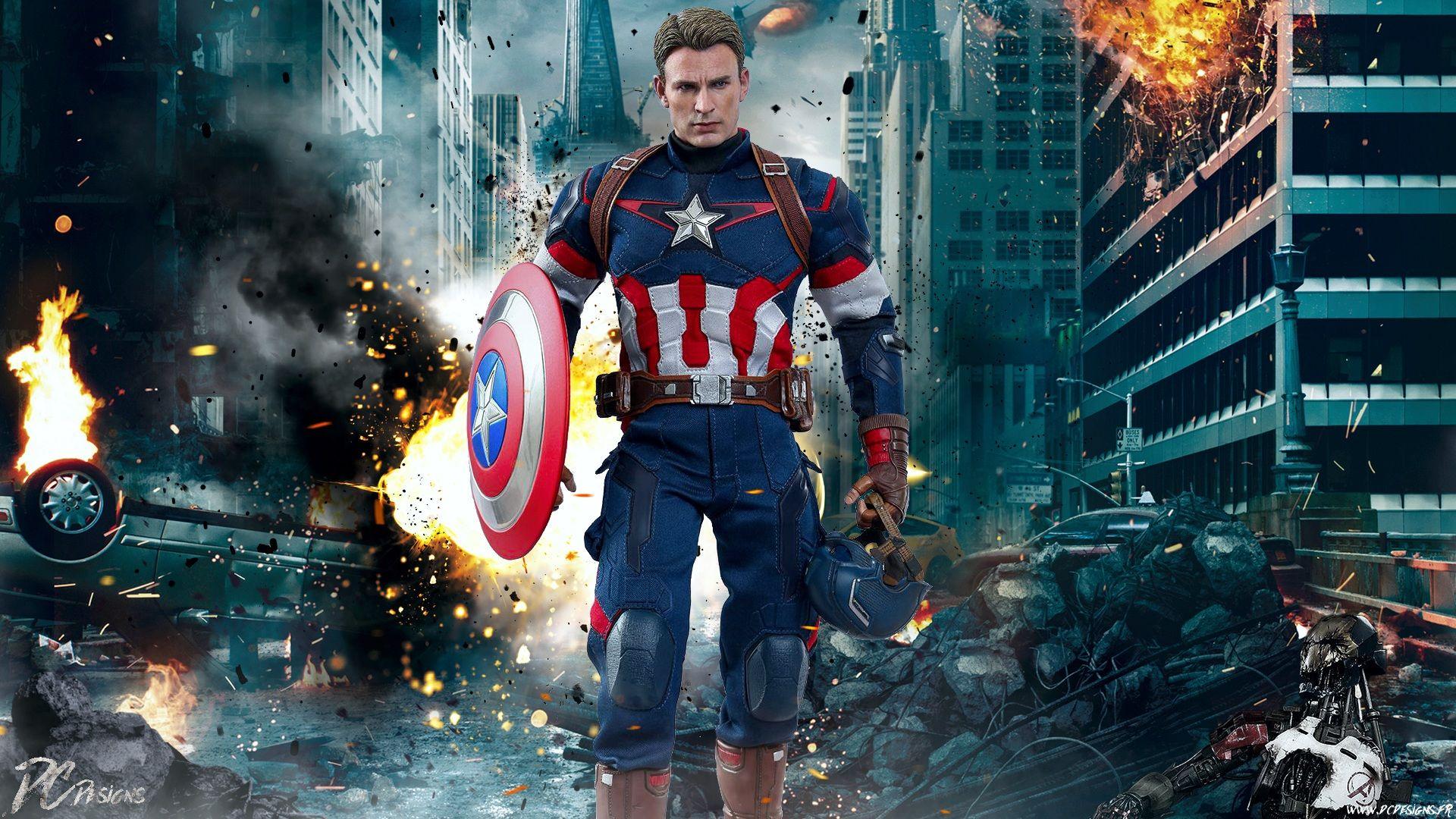 1920x1080 Marvel Captain America Chris Evans The Avengers Age Of Ultron Movie Wallpaper HD For Deskx1080 :