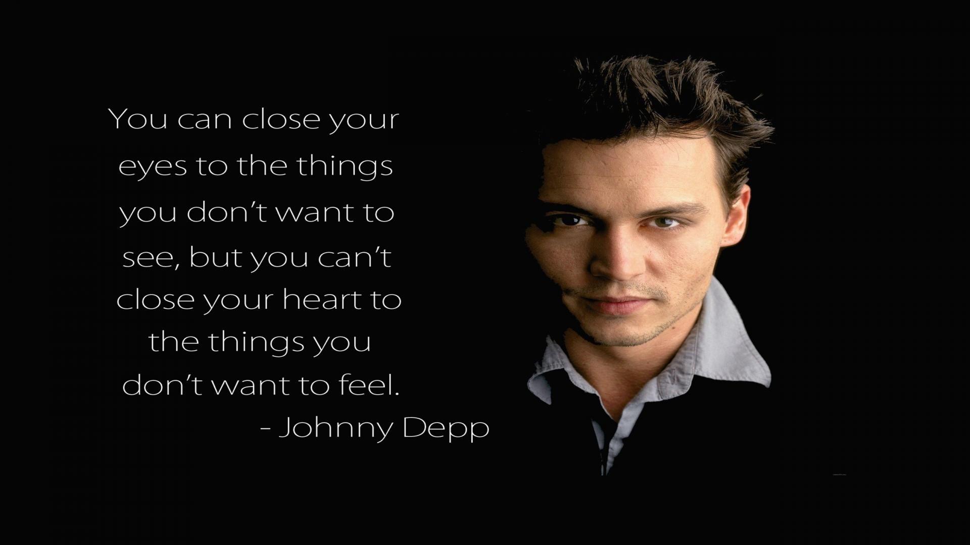 1920x1080 Inspirational Johnny Depp Quotes & Sayings on Love and Life