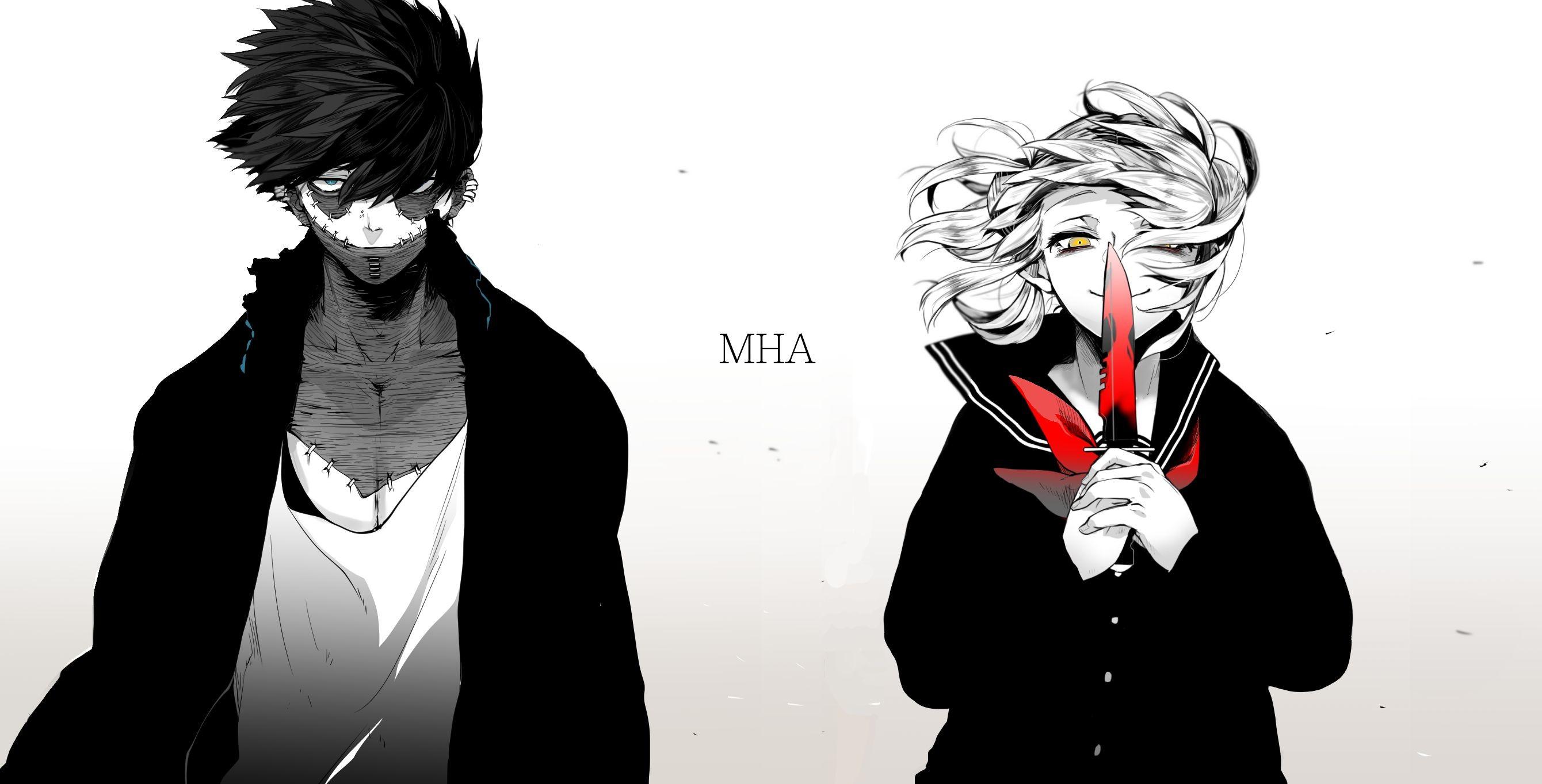 2680x1364 Anime Black And White Wallpaper 1920x1080