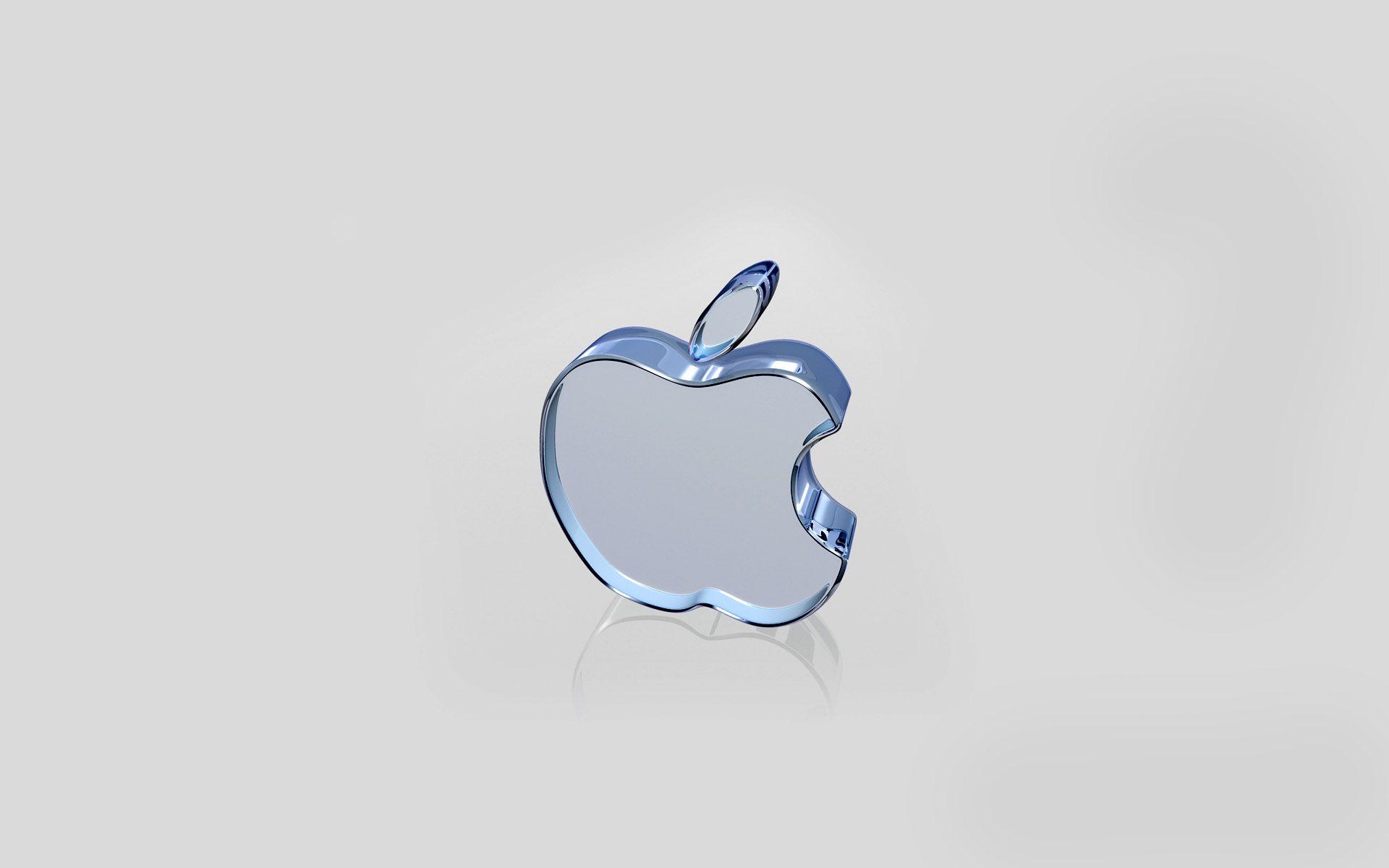 1920x1200 Apple Transparent White Glass Wallpaper