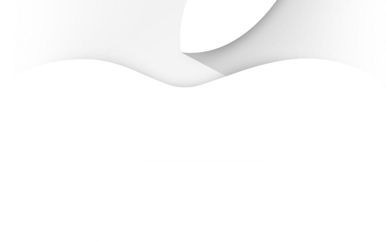 1280x804 Simple White Apple wallpaper. Simple White Apple