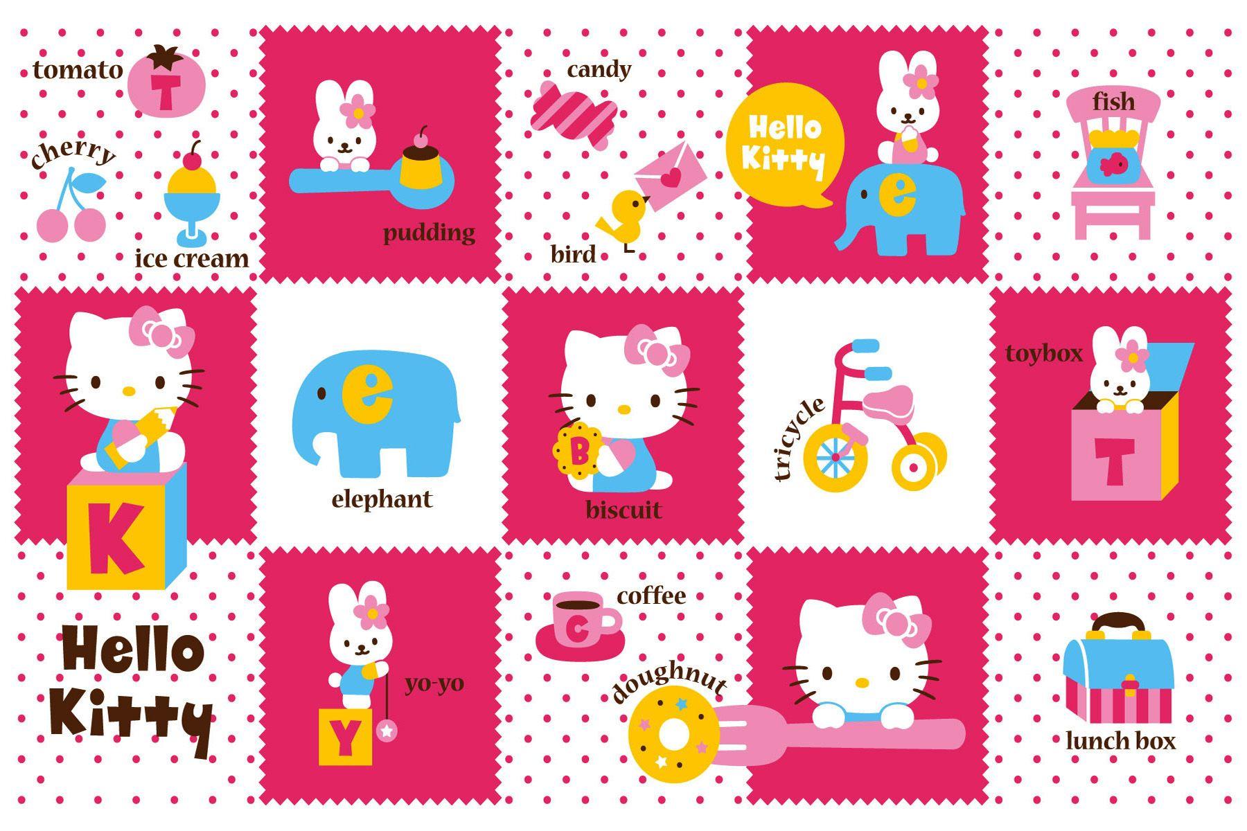 1800x1200 Hello Kitty and Sanrio Printable Picture Postcards 6″ x 4