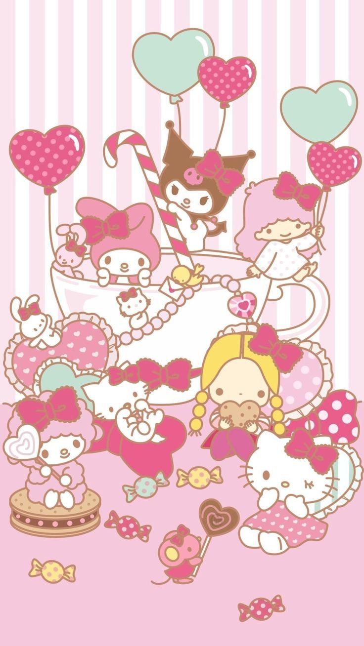 Download Hello Kitty Characters Wallpaper High Quality Image