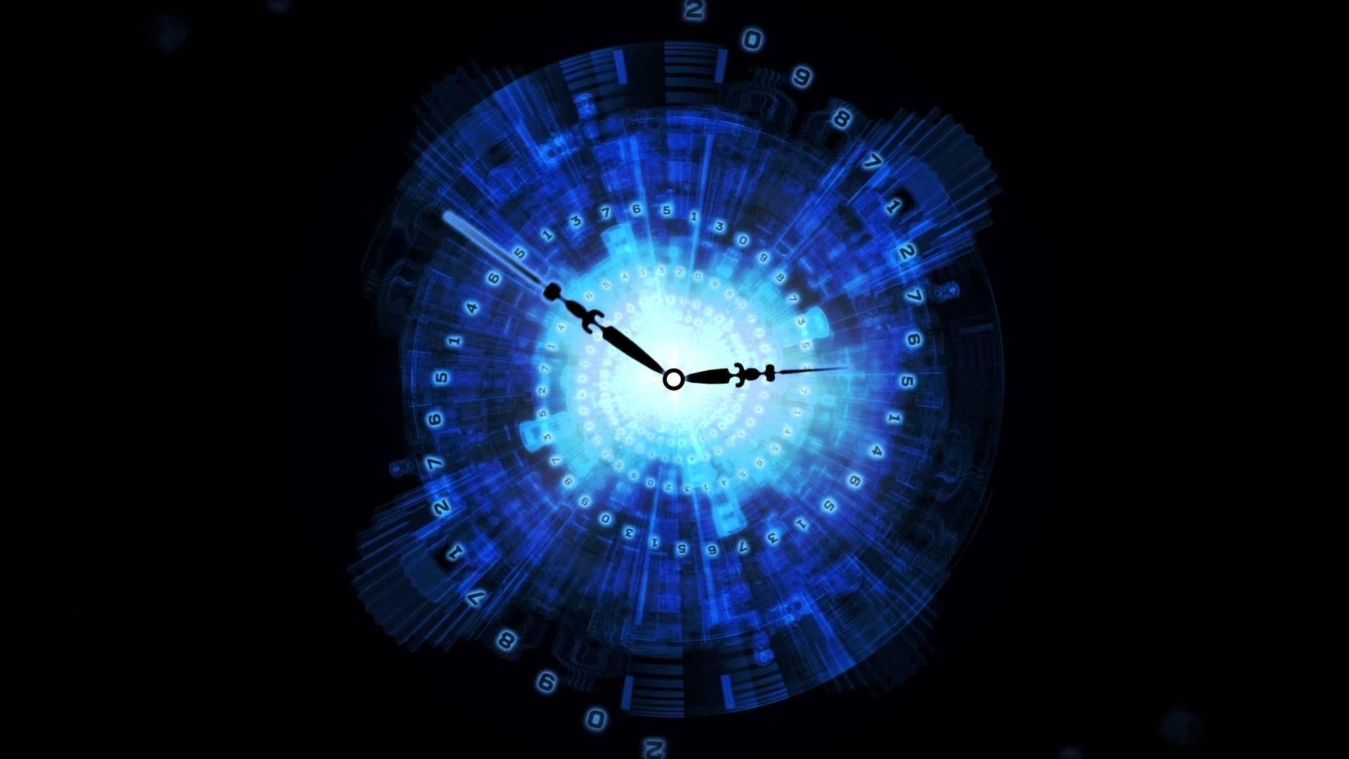 1920x1080 After Effects & Lightwave 3D Clock Animated Background