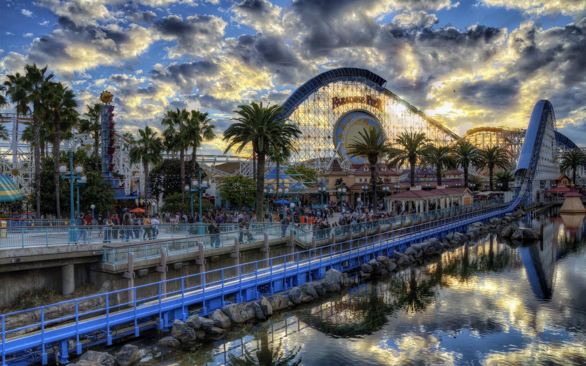 2048x1280 Amusement Parks: Paradise Pier Disneyland California Resort