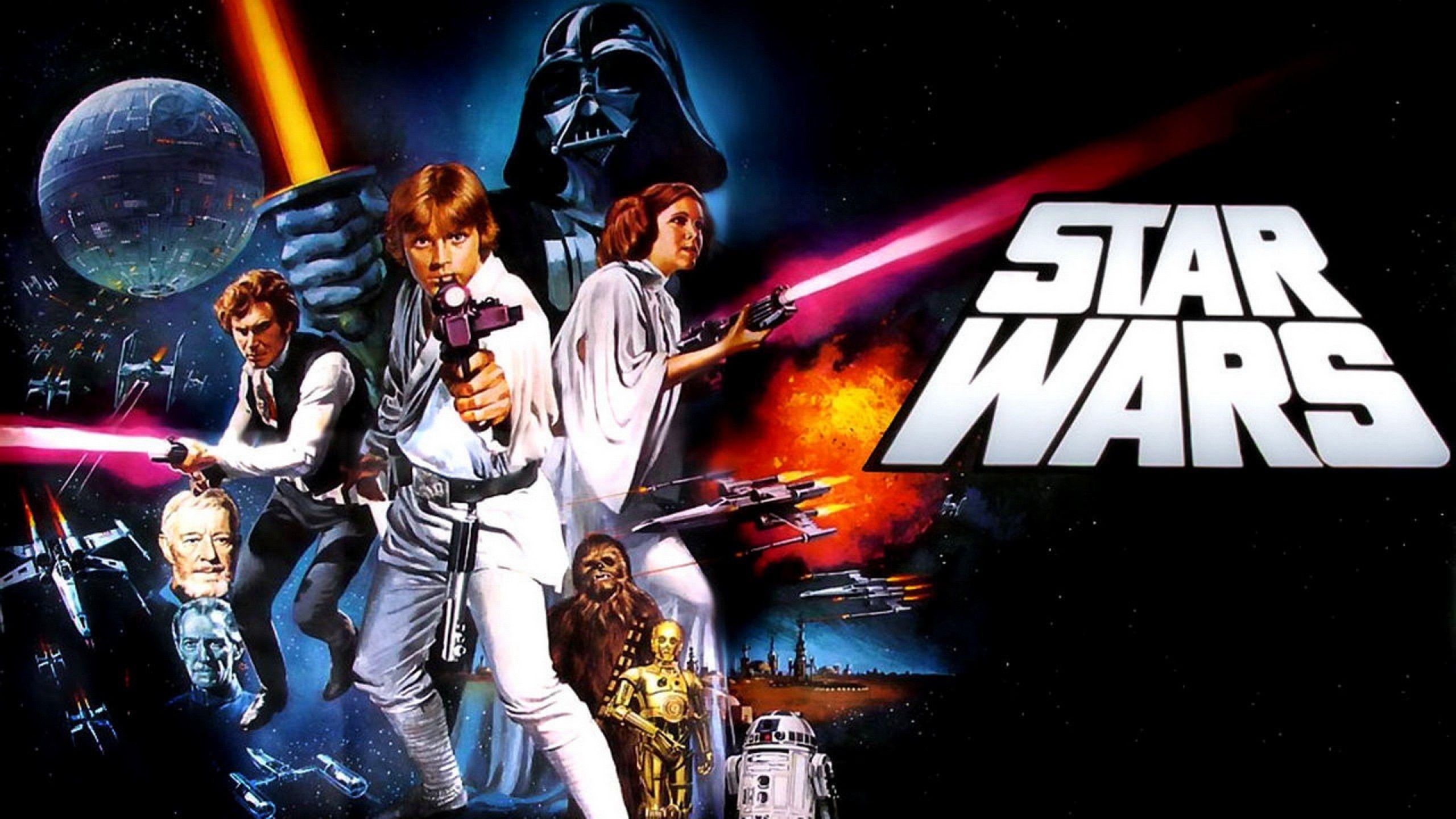 2560x1440 Star Wars Episode Iv Caracters Harrison Ford Darth Vader Carrie