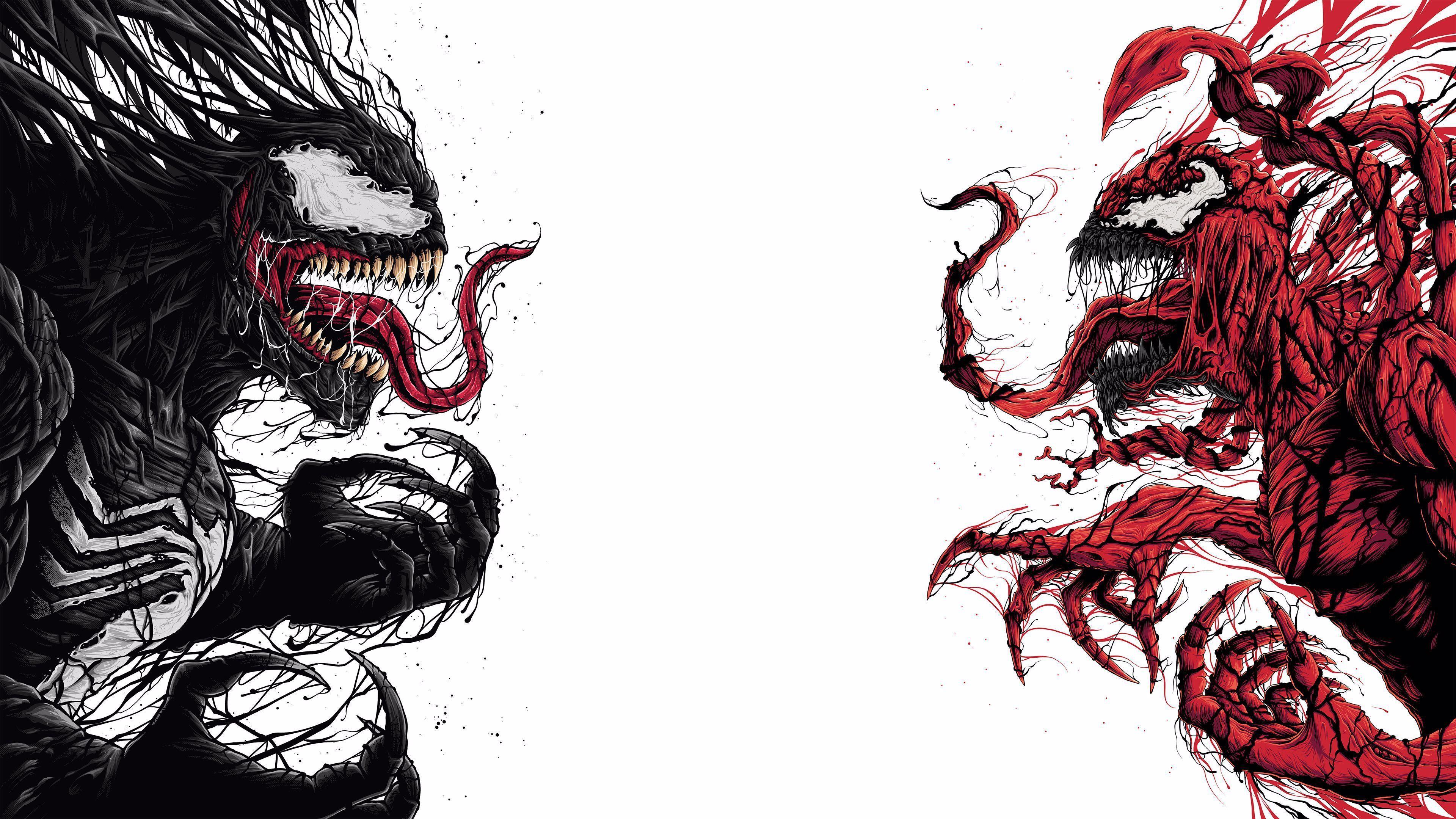 3840x2160 Venom And Carnage Artwork Venom wallpaper, supervillain
