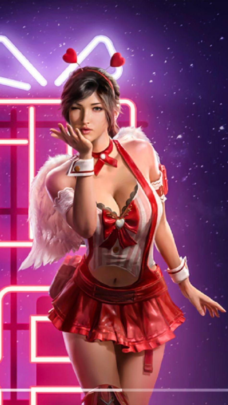 950x1689 PUBG Valentine Girl 4K Ultra HD Mobile Wallpaper. Game wallpaper iphone, Girls valentines, Mobile wallpaper