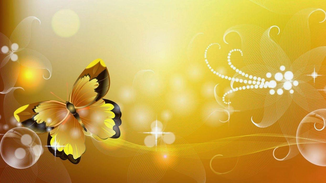 1366x768 HD Butterflies: Yellow Butterfly Wallpaper HD