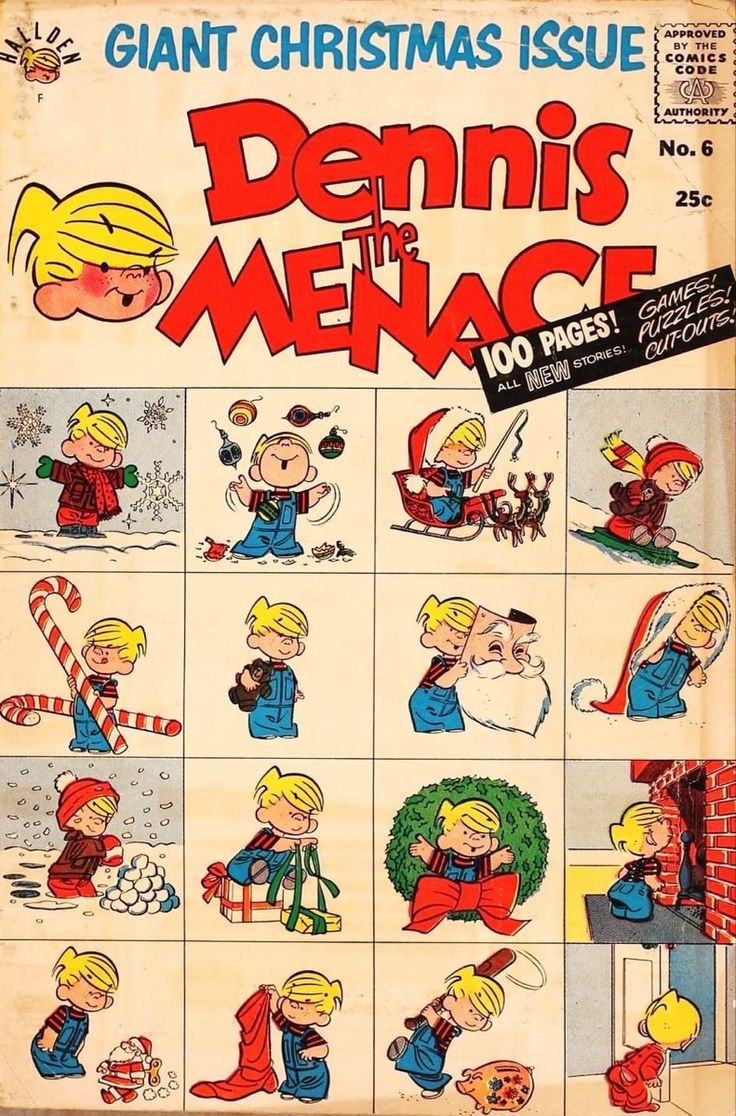 736x1116 Dennis the Menace Giant Christmas Issue (Giants) Comic Books. Dennis the menace wallpaper, 80s comic
