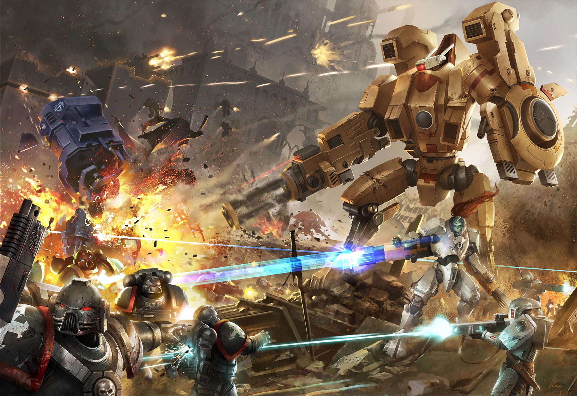 1920x1320 Artwork of the Tau winning! (since people said there was a lack of that)