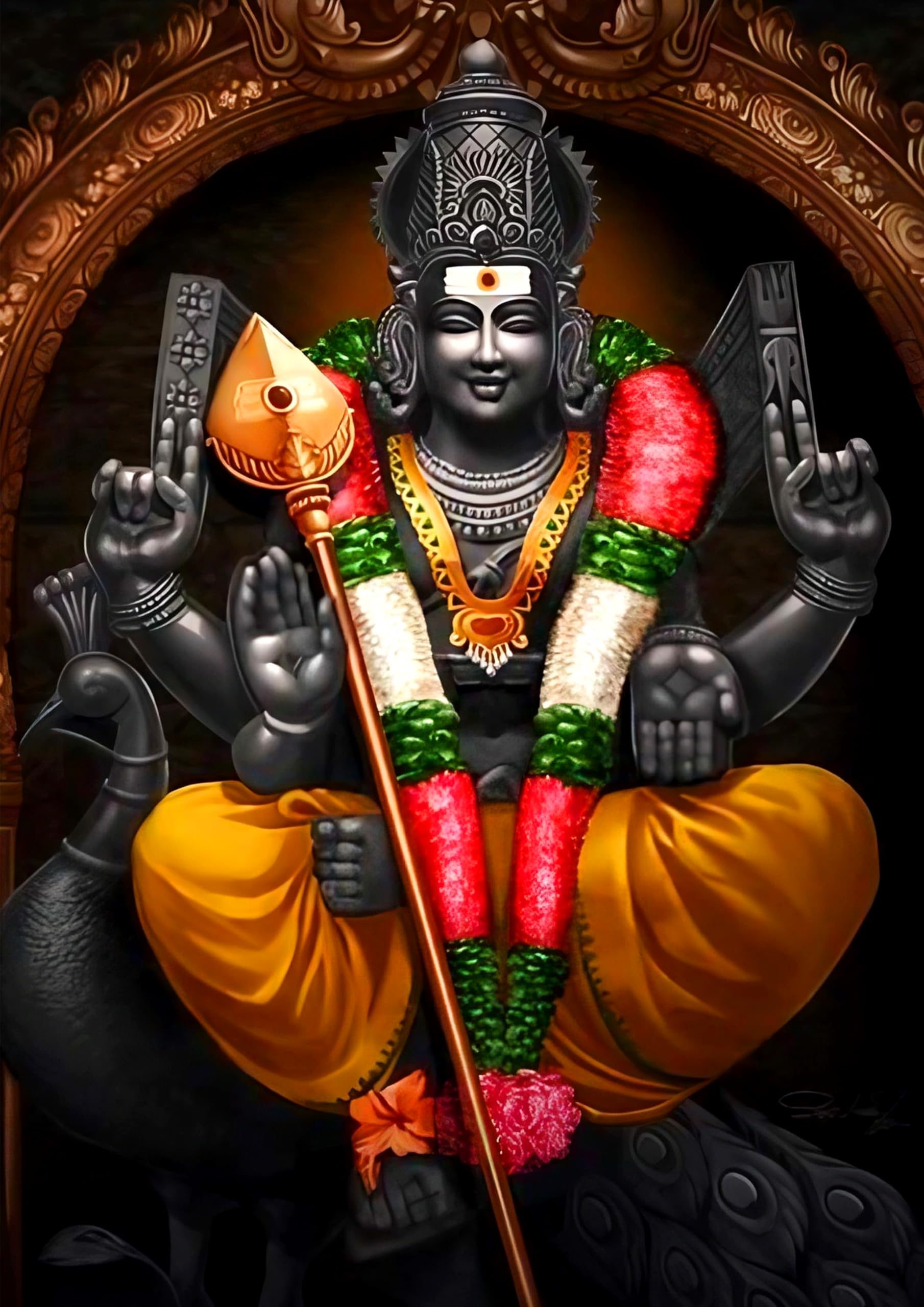 1810x2560 D. Creative Murugan Photo UNFrame. Lord Murugan Wall Art Poster For Living Room Decoration And Gifting Size 8x12 : Amazon.in: Home & Kitchen