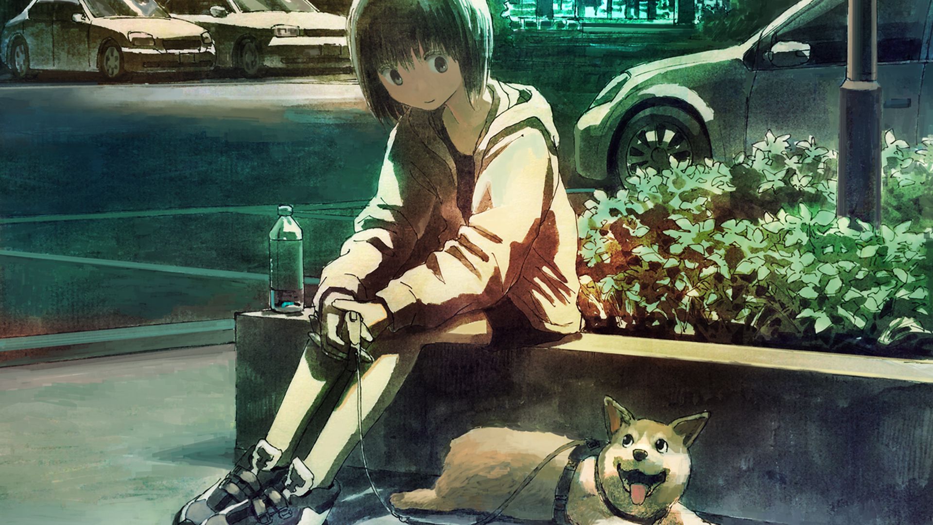 1920x1080 Download Dog Anime Girl Anime Girl HD Wallpaperx1080