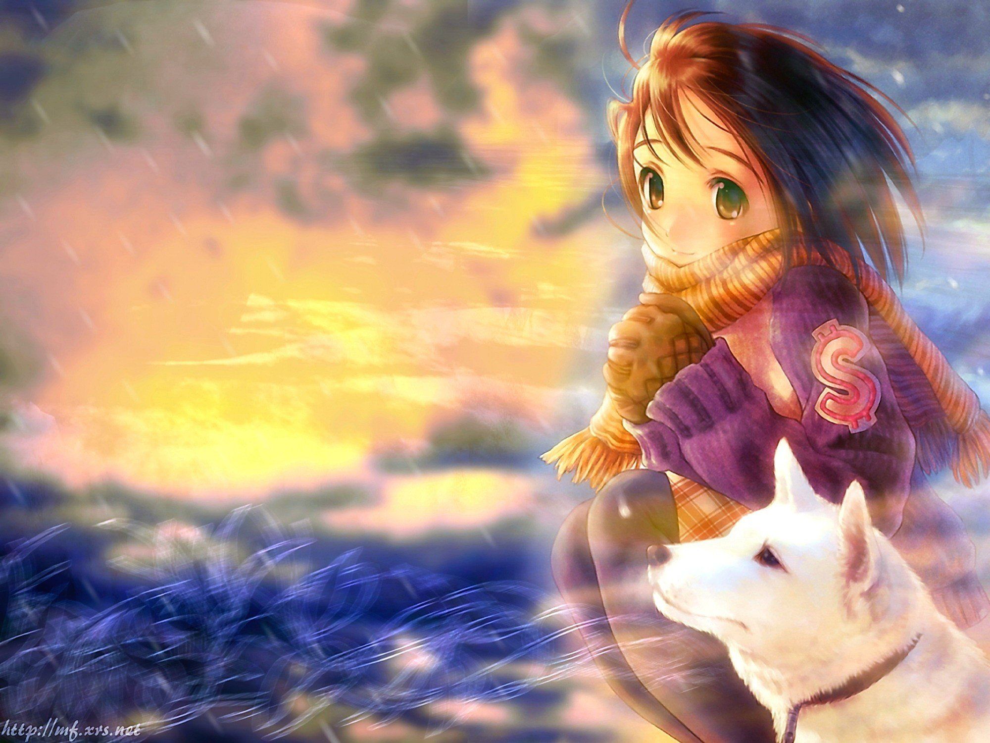 2000x1500 anime girls, Dog Wallpaper HD / Desktop and Mobile Background