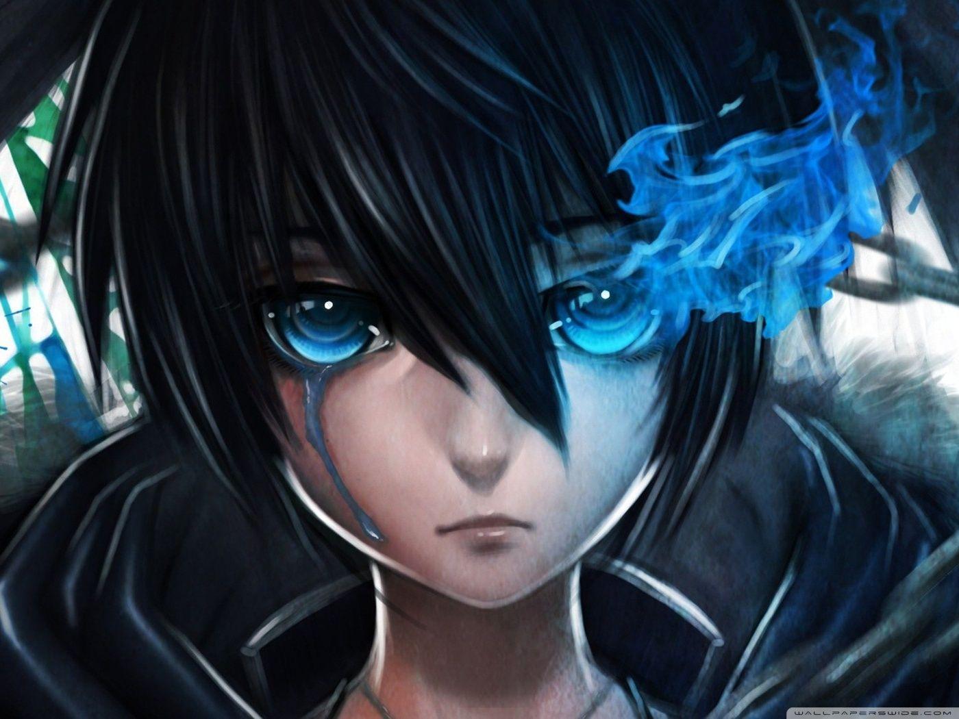 1400x1050 Black Rock Shooter, Diamond Eyes Ultra HD Desktop Background